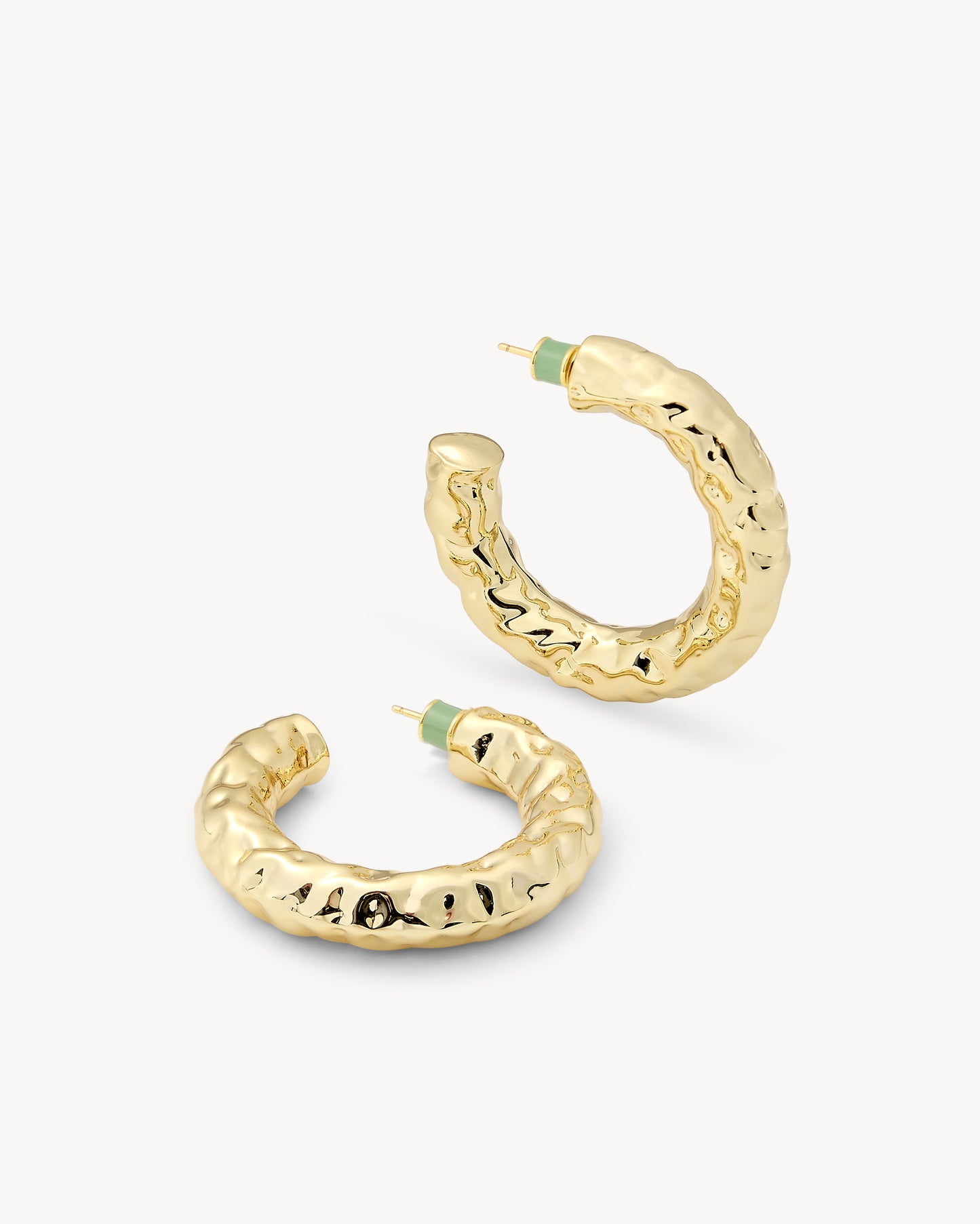 1.5" Perfect Crunch Hoops in Gold