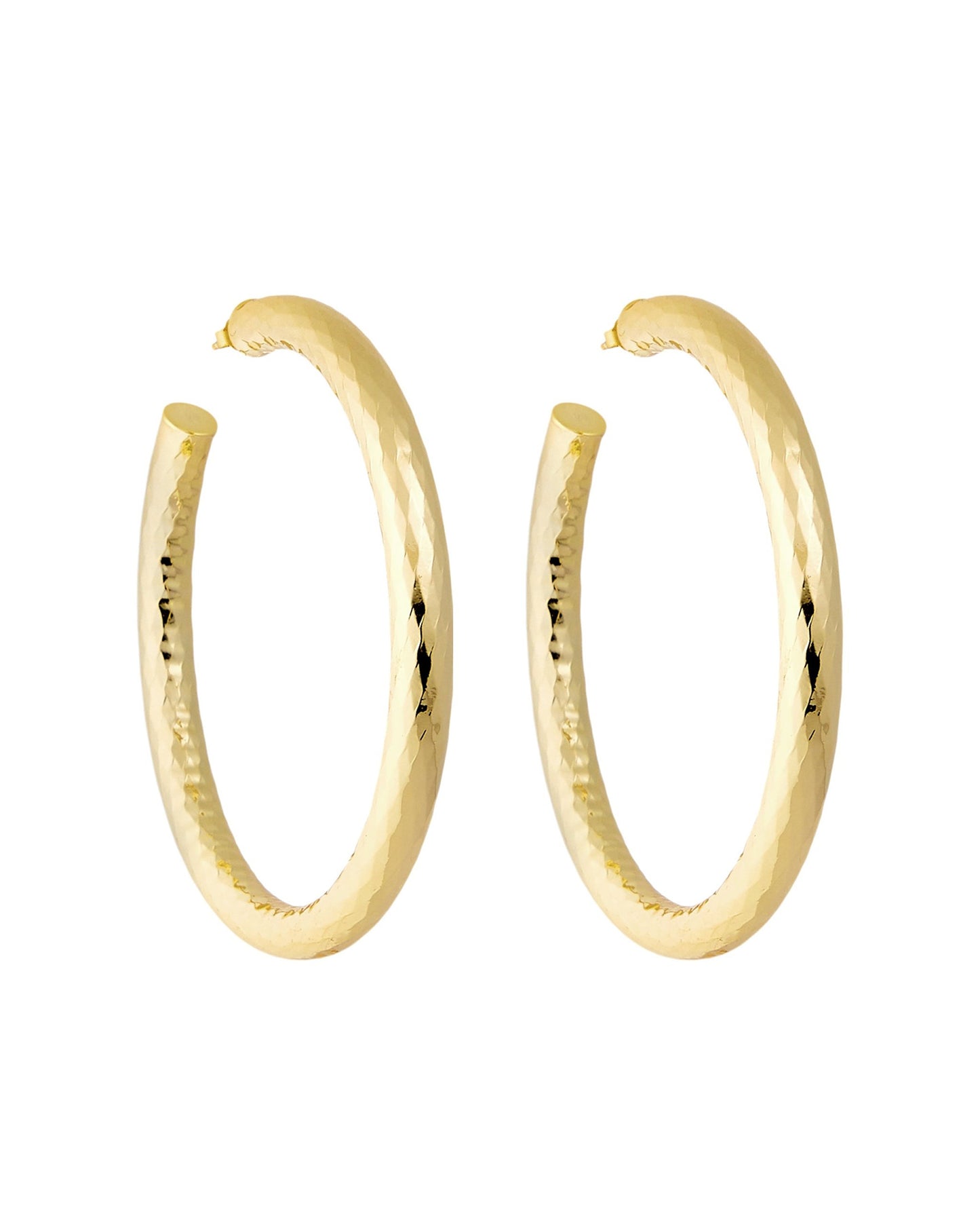2" Wavelet Hoops in Gold