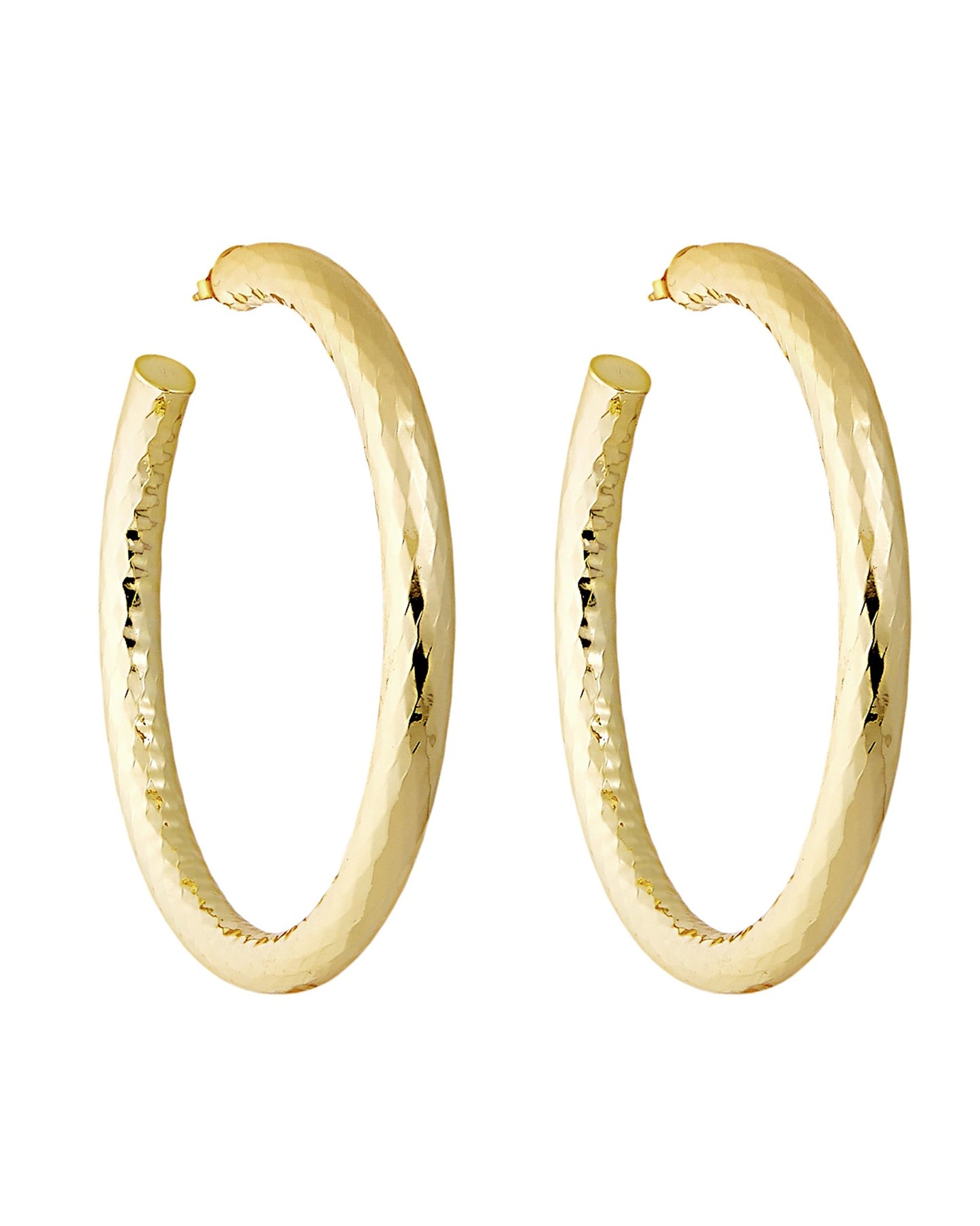 2.5" Wavelet Hoops in Gold