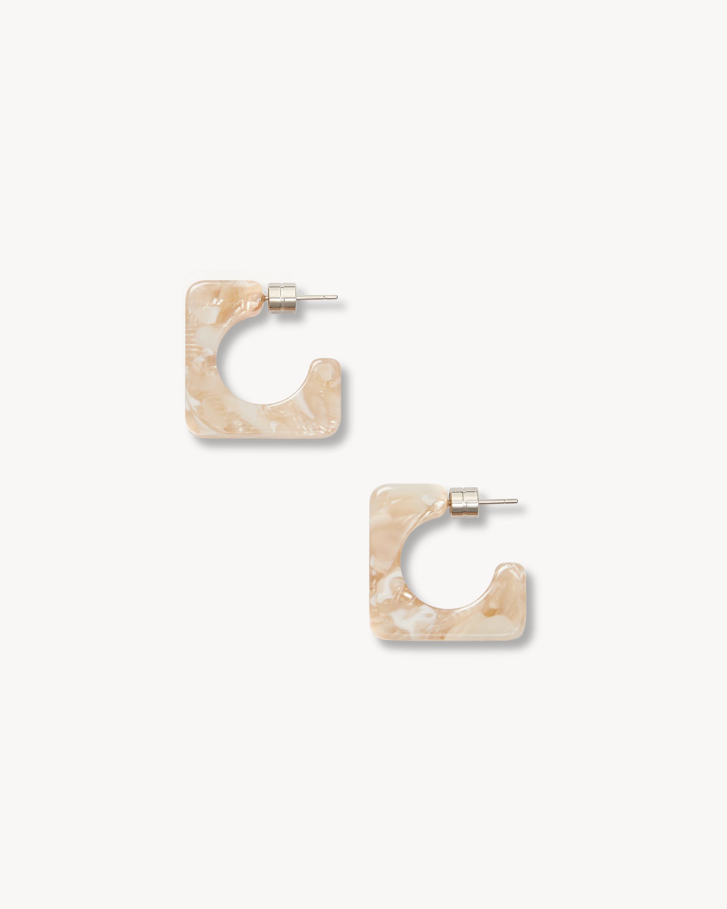 Atlas Hoops in Chiffon