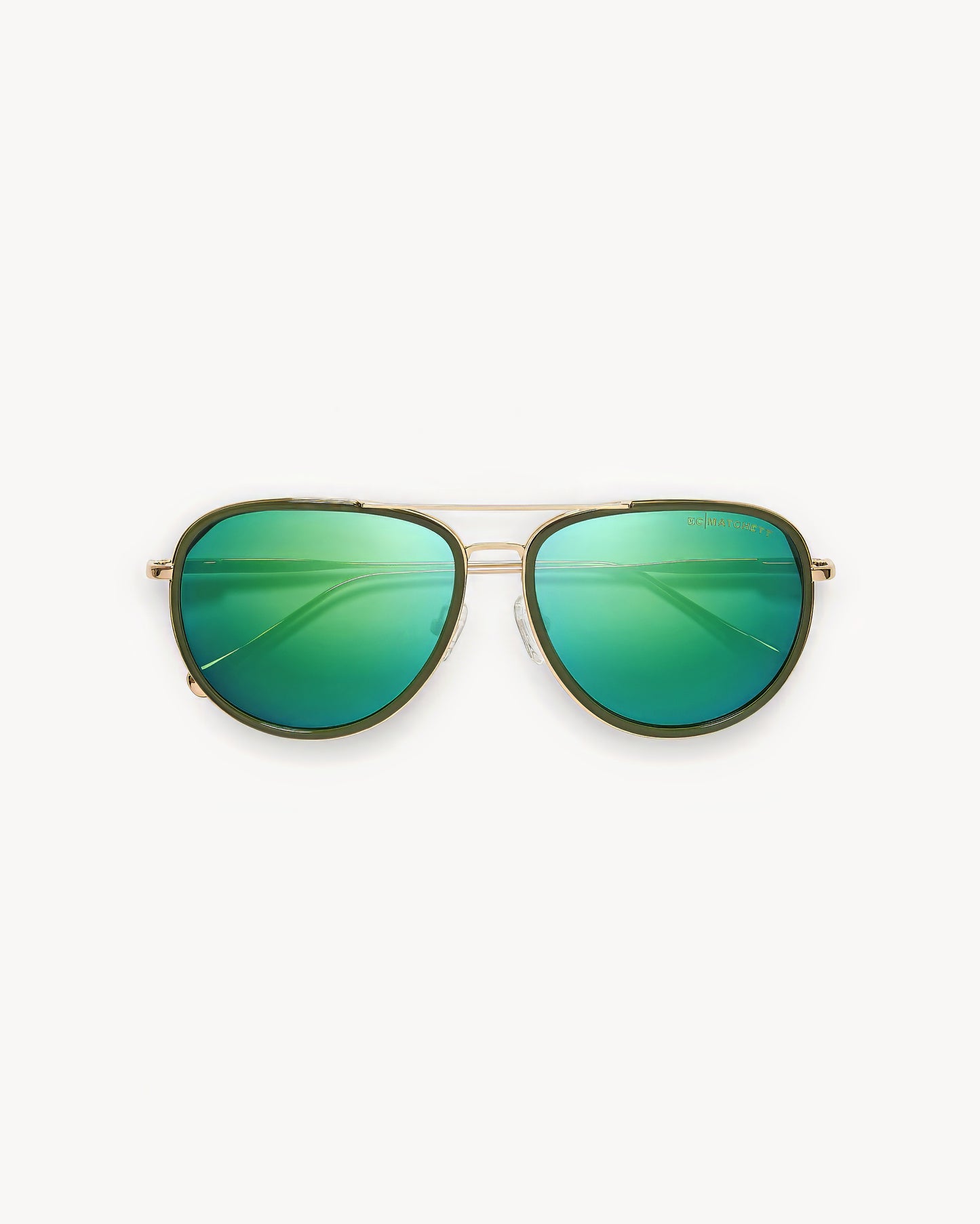 Grover Sunglasses in Gold Green