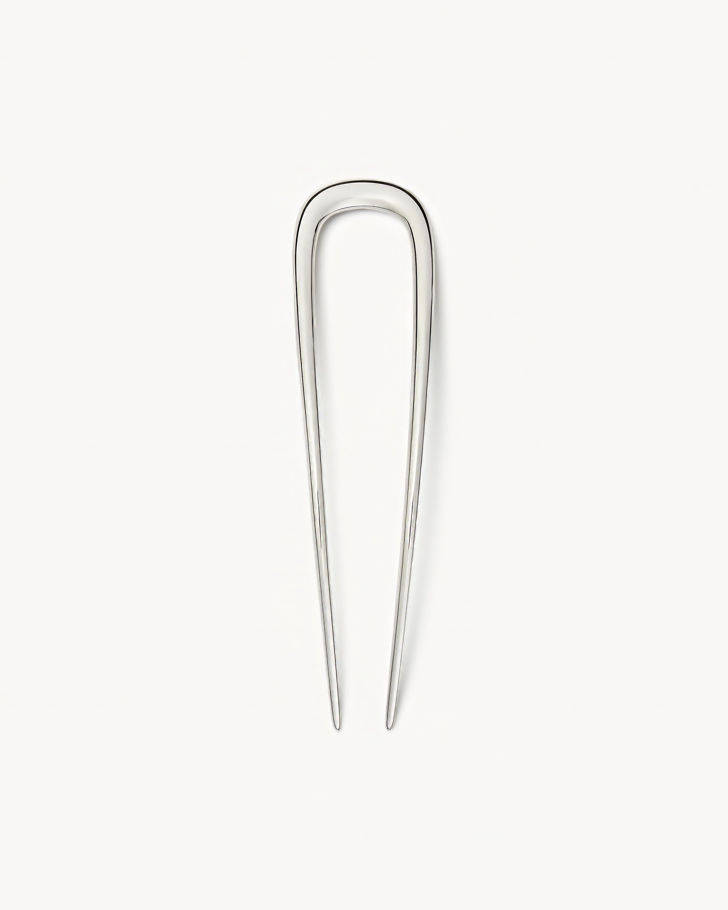 NEW MACHETE women\'s midi wavy french hair pin in silver Midi French Hair Pin in Silver – MACHETE main image 2