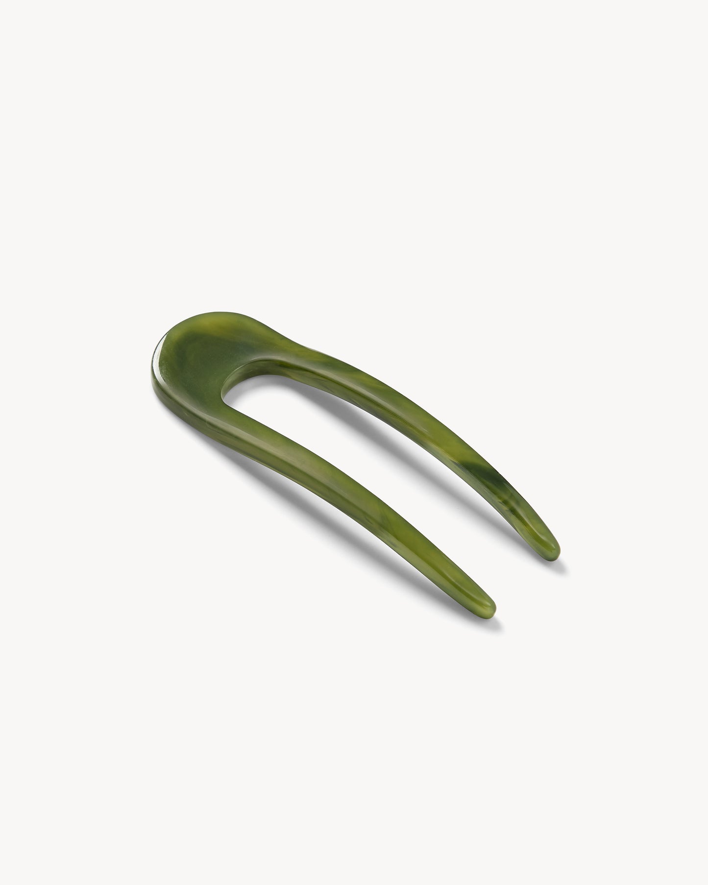 Mini French Hair Pin in Algae