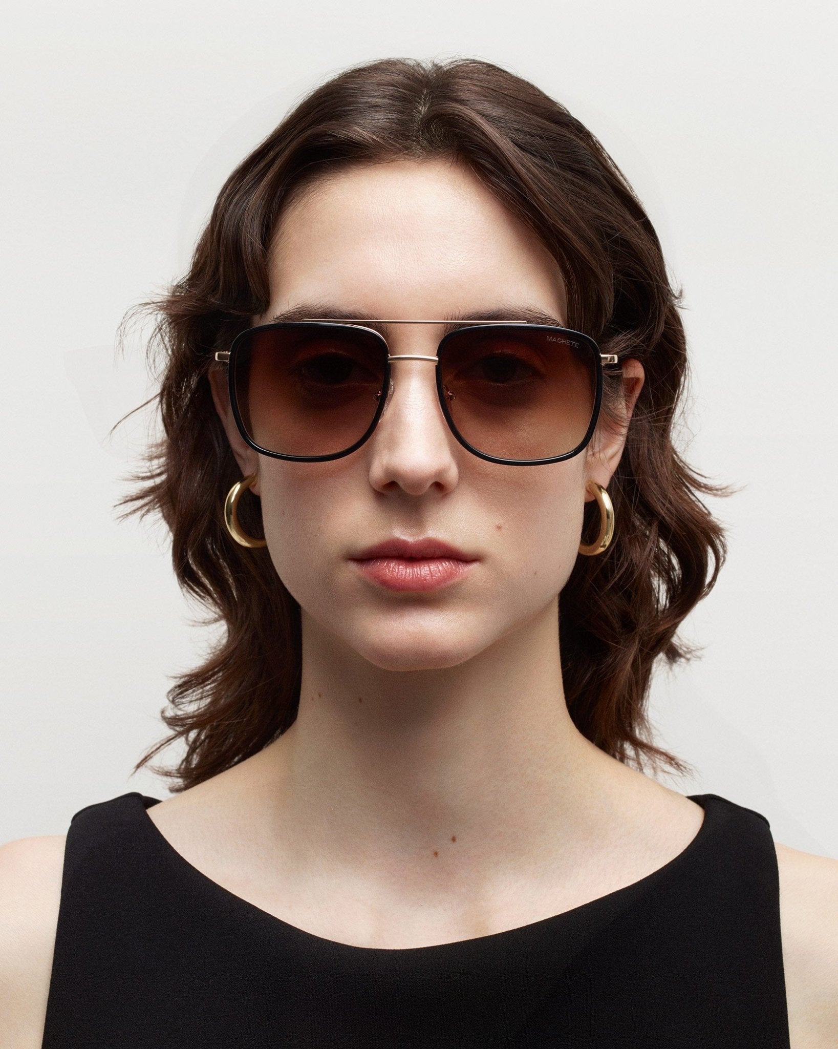 Amelia Sunglasses in Black - MACHETE