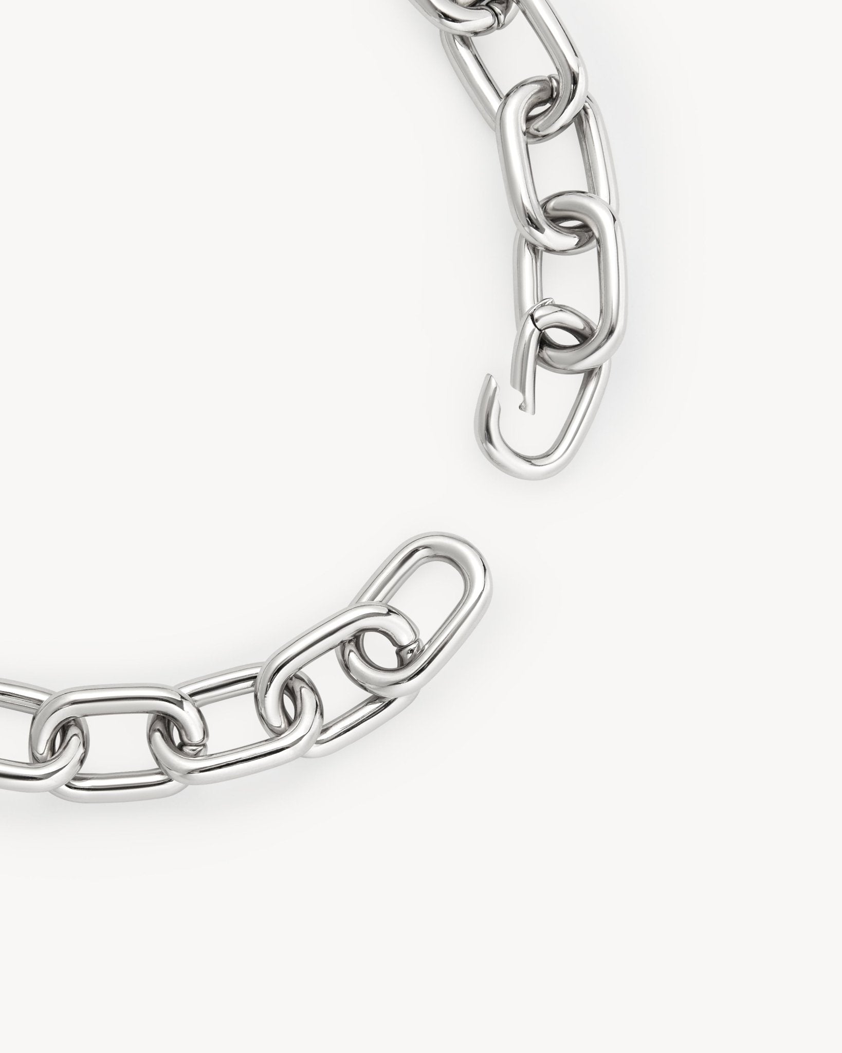 Interchangeable Link Necklace in Silver - MACHETE