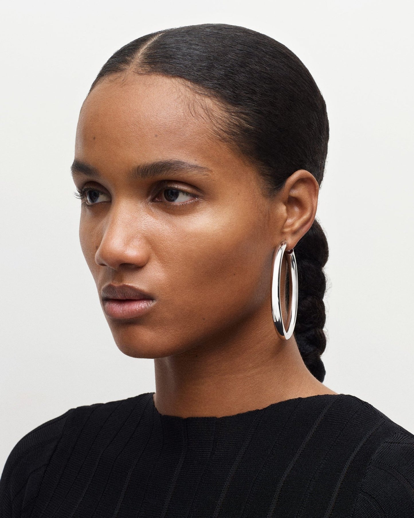 2.5" Perfect Hoop Earrings in Silver