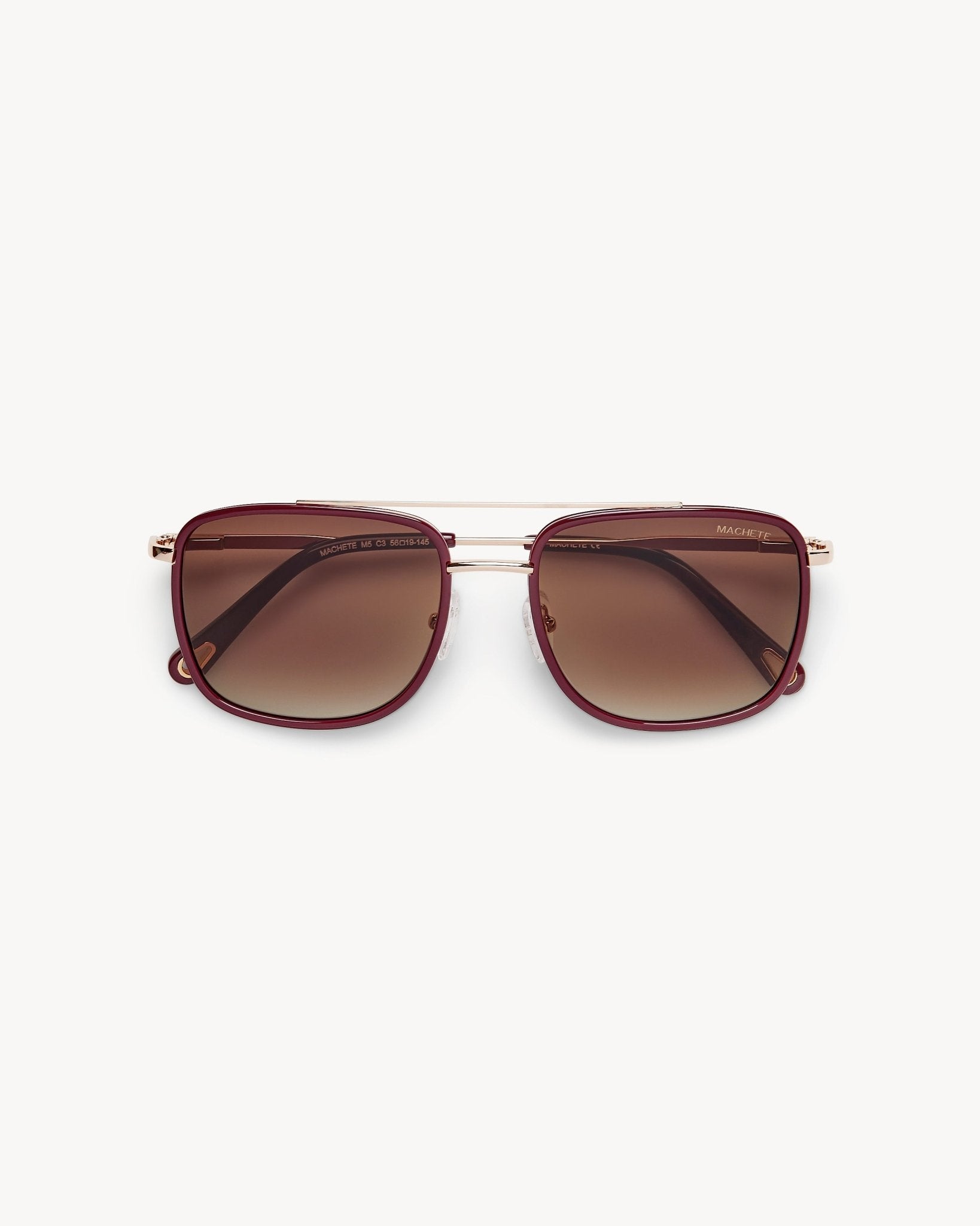 BRAND NEW MACHETE OX BLOOD SUNNIES w/ CASE Amelia Sunglasses in Oxblood | MACHETE main image 2