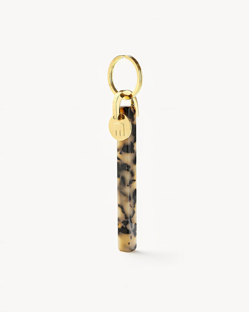 Bar Keychain in Ganache - Gold