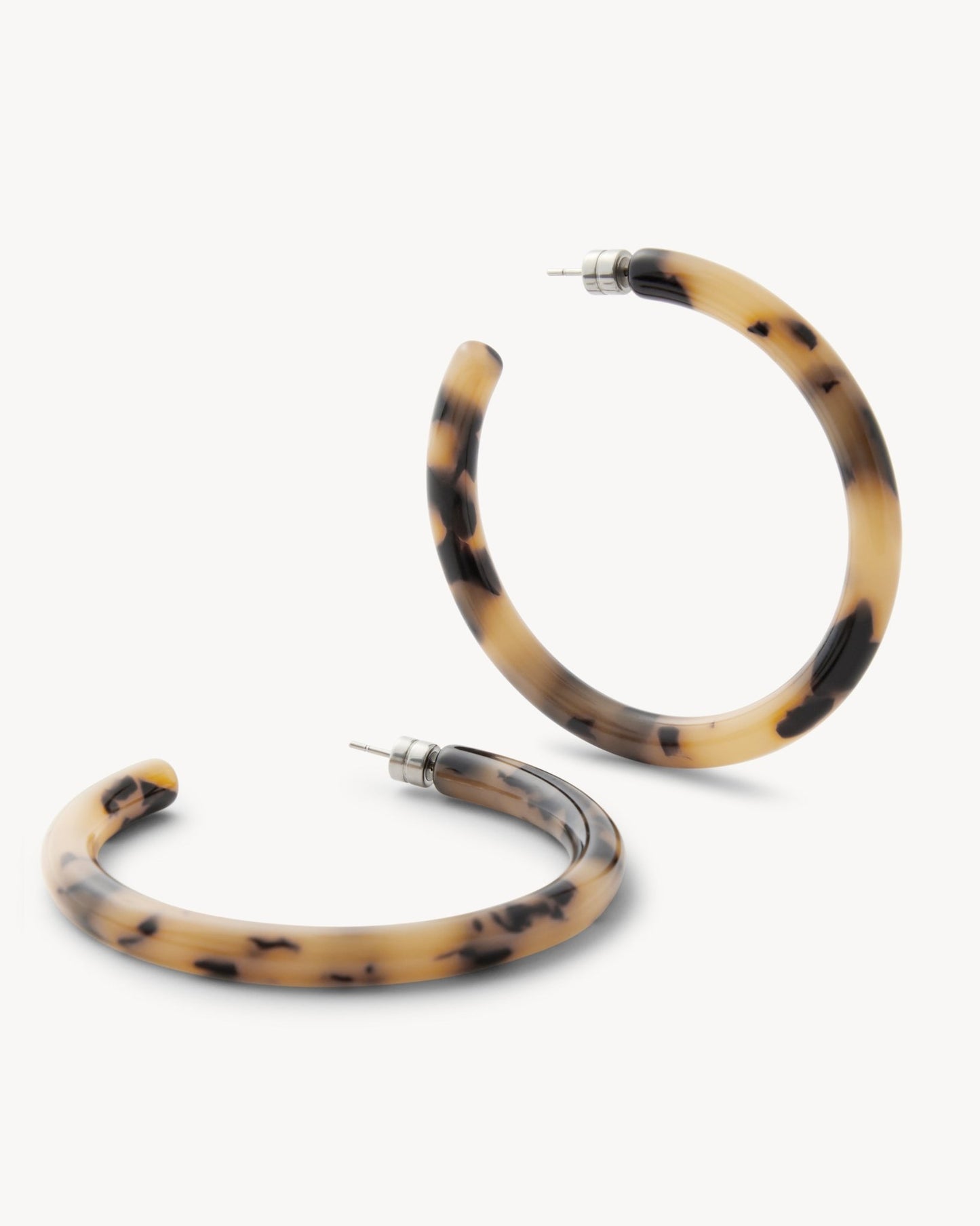 Bold Hoops in Blonde Tortoise - MACHETE