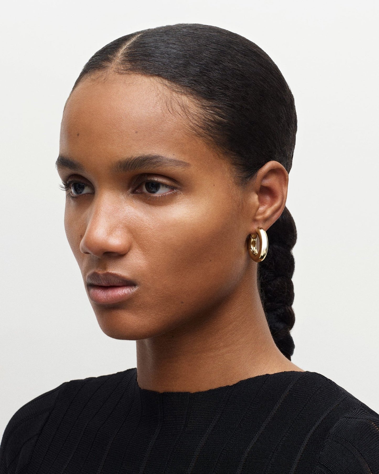 Chunky Hoops in Silver - MACHETE