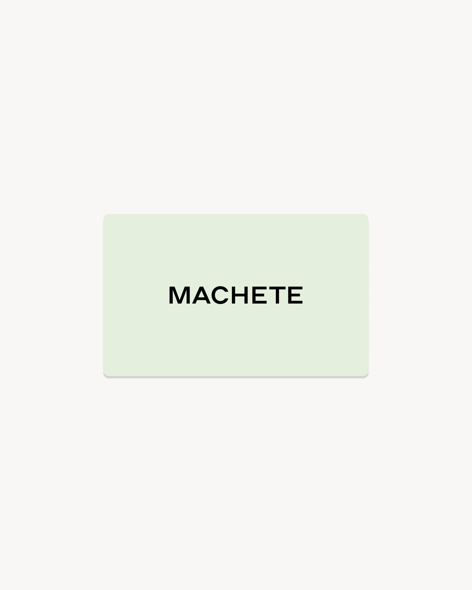 Machete Jewelry Gift Card MACHETE