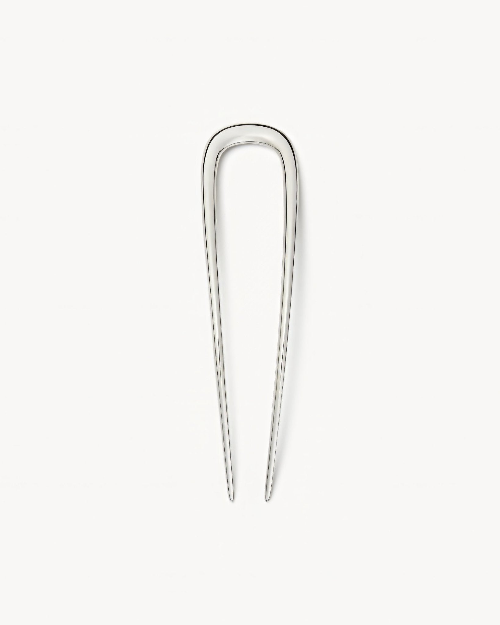 Midi Oval French Hair Pin in Silver – MACHETE