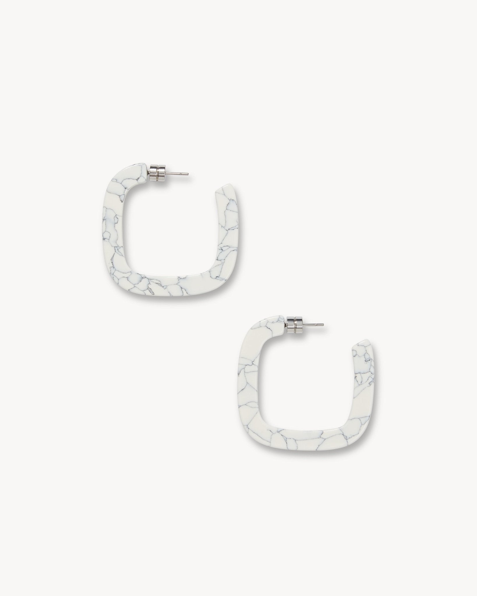 The Diamond Arrow & Square Hoops