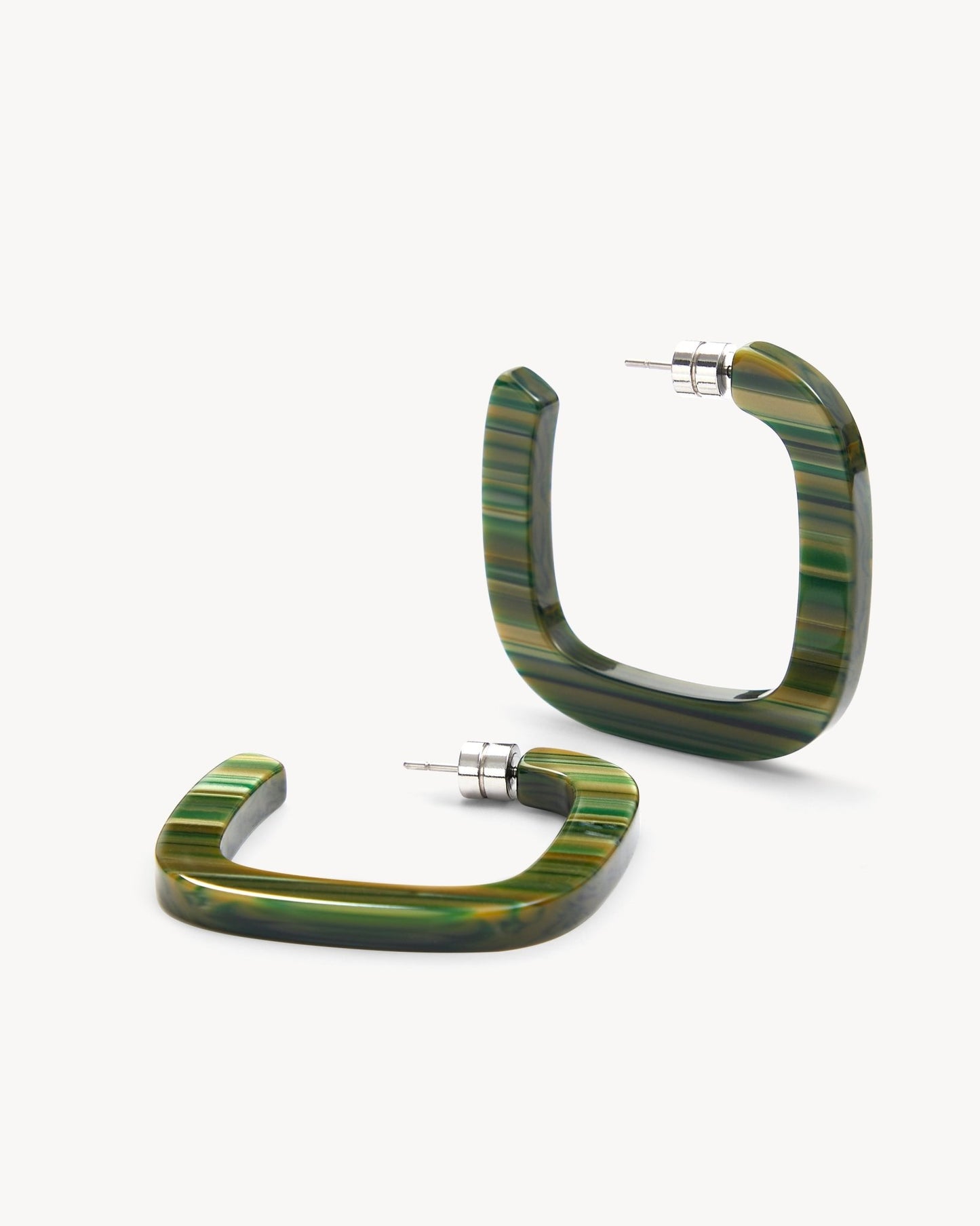 Midi Square Hoops in Meadow - MACHETE