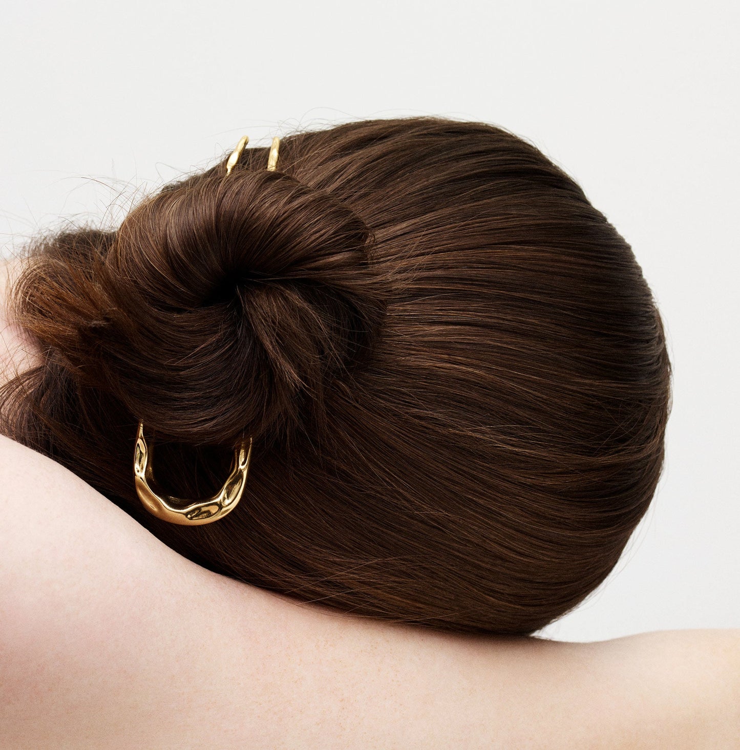 Midi Wavy French Hair Pin in Gold - MACHETE