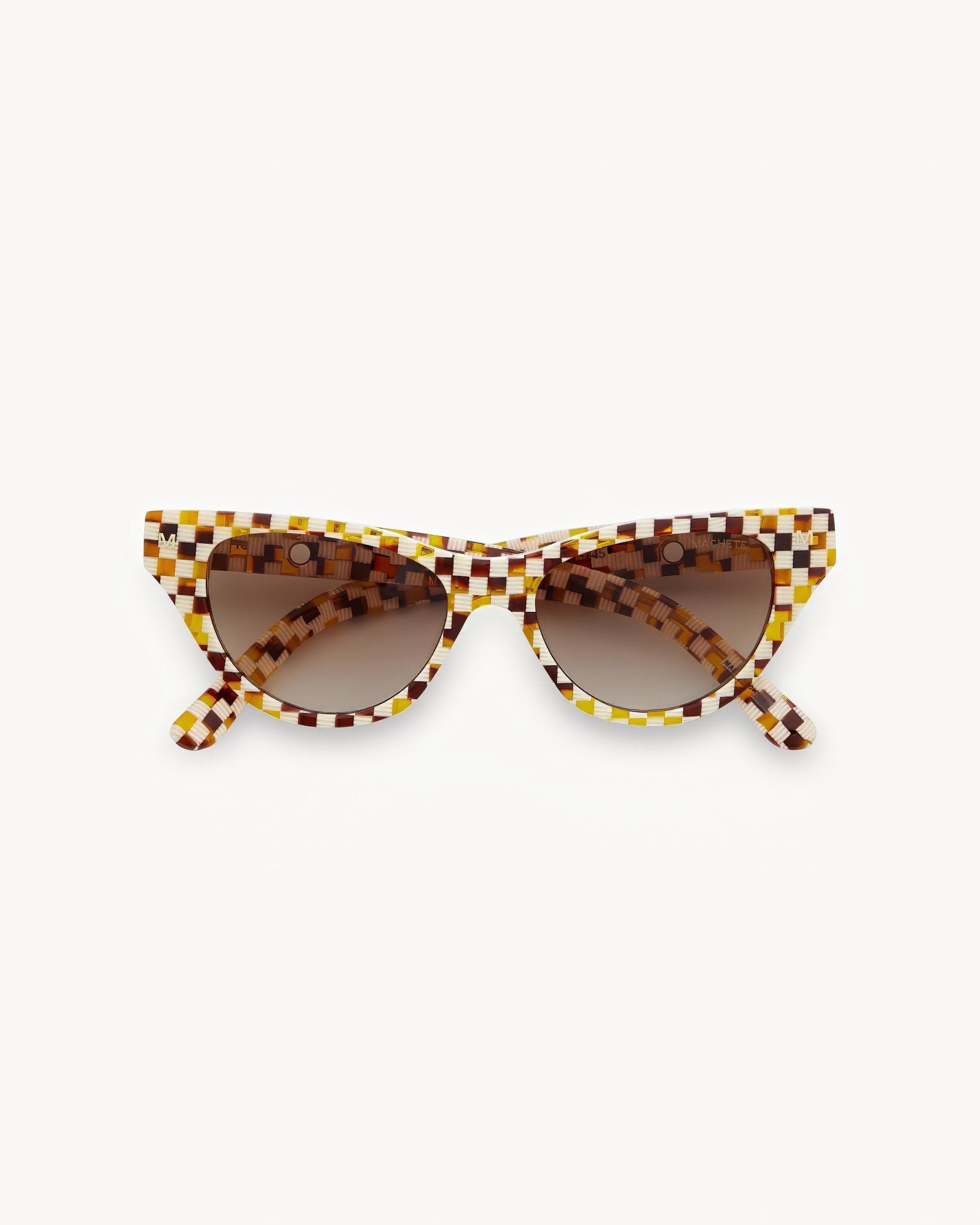 Checkered cat cheap eye sunglasses