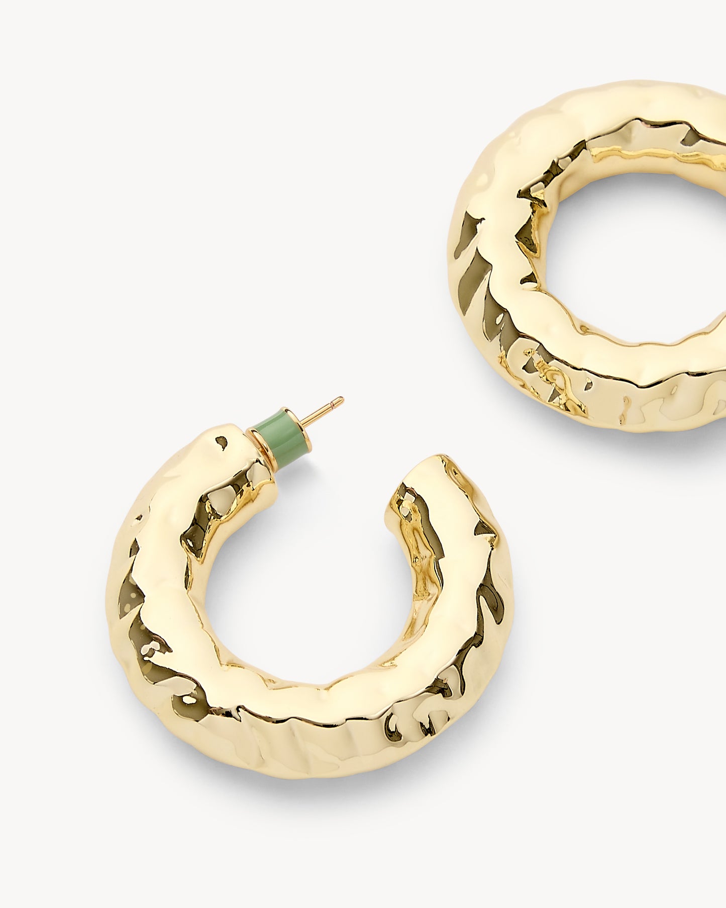 1.25" Perfect Crunch Hoops in Gold
