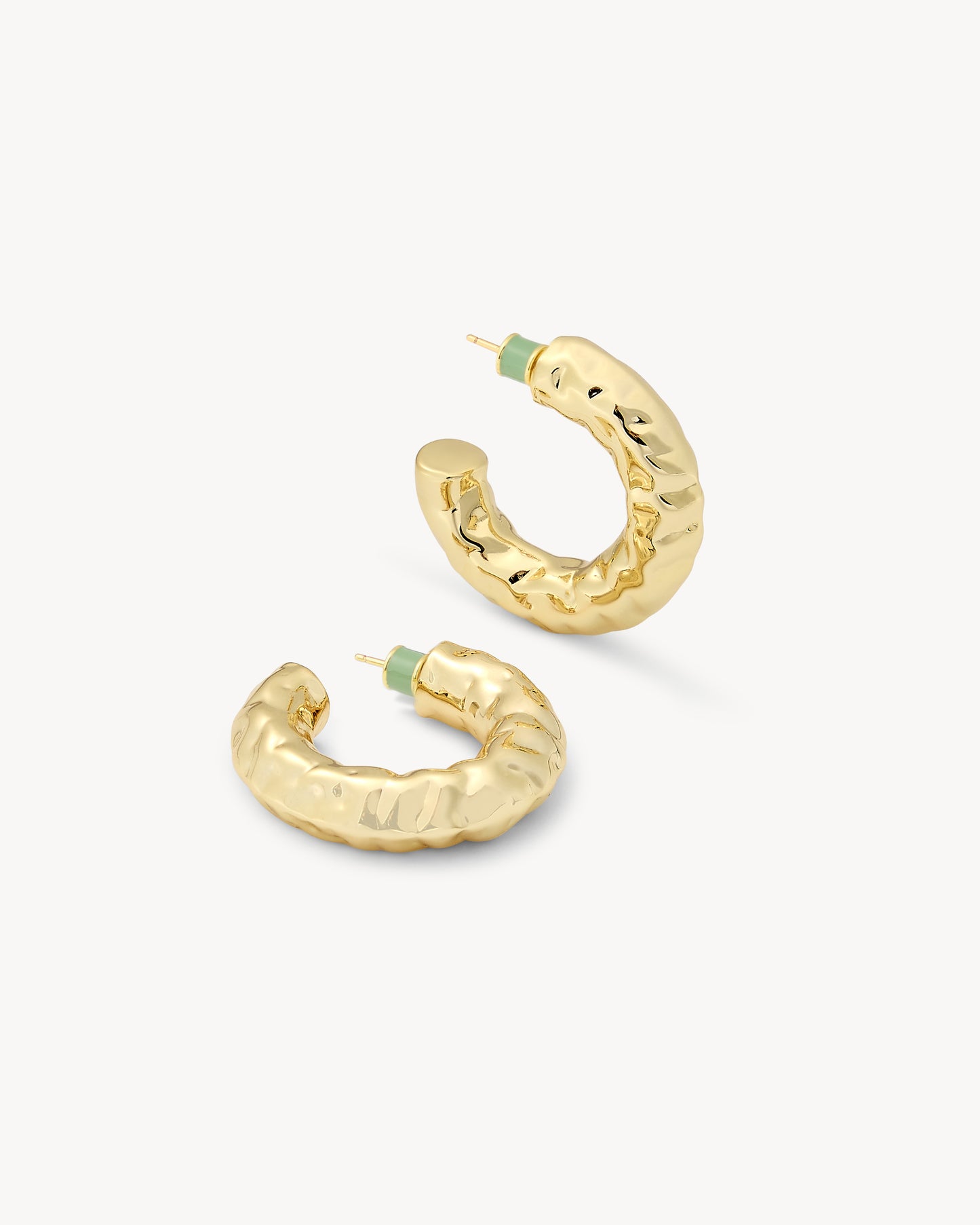 1.25" Perfect Crunch Hoops in Gold