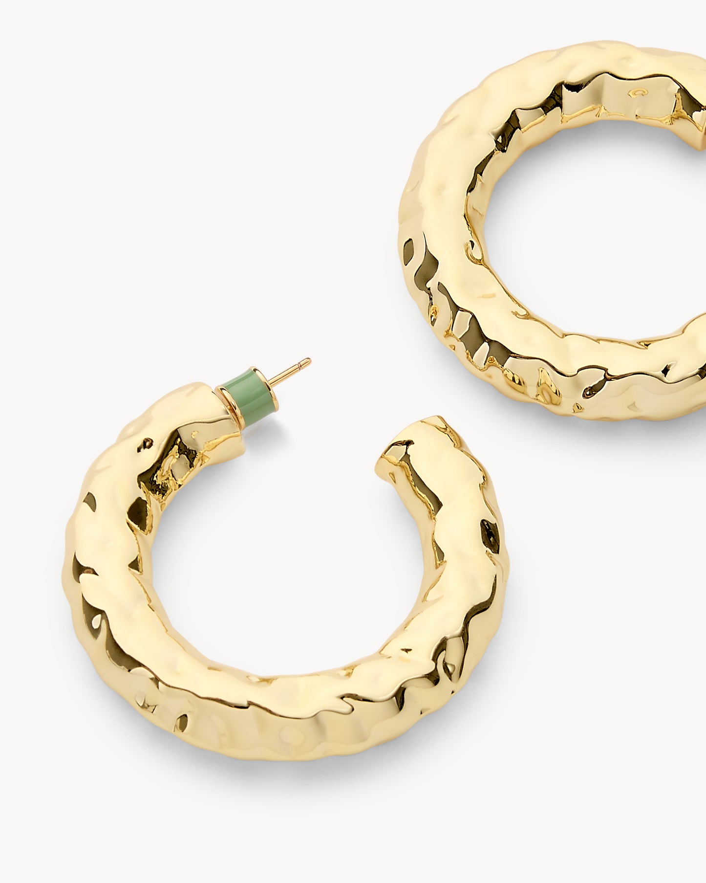 1.5" Perfect Crunch Hoops in Gold