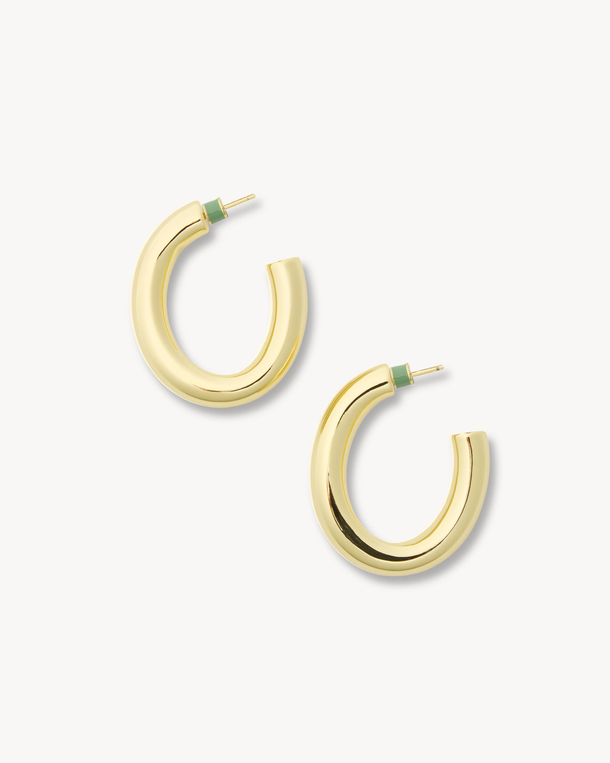 1.5" Perfect Oval Hoops in Gold