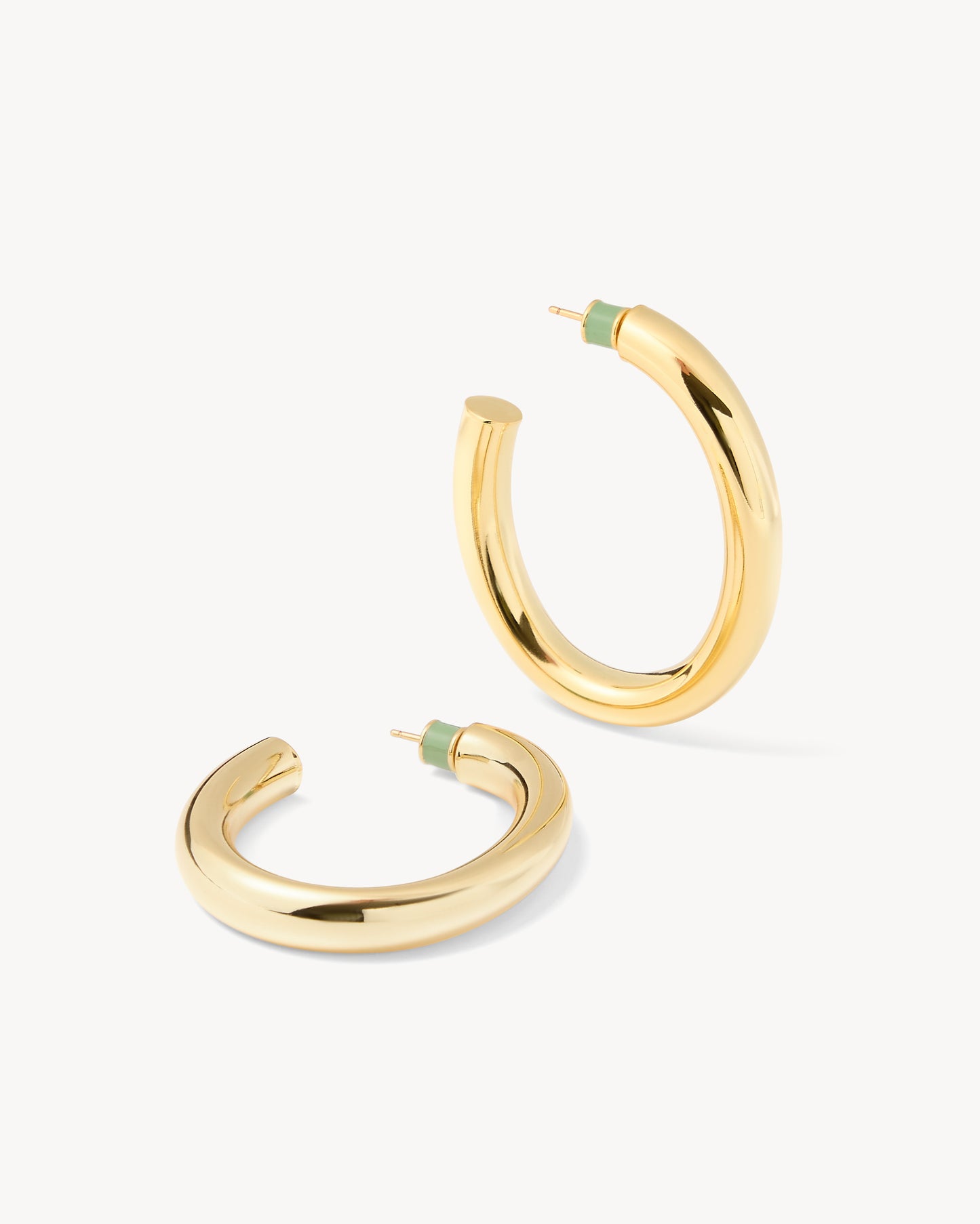 2" Perfect Oval Hoops in Gold