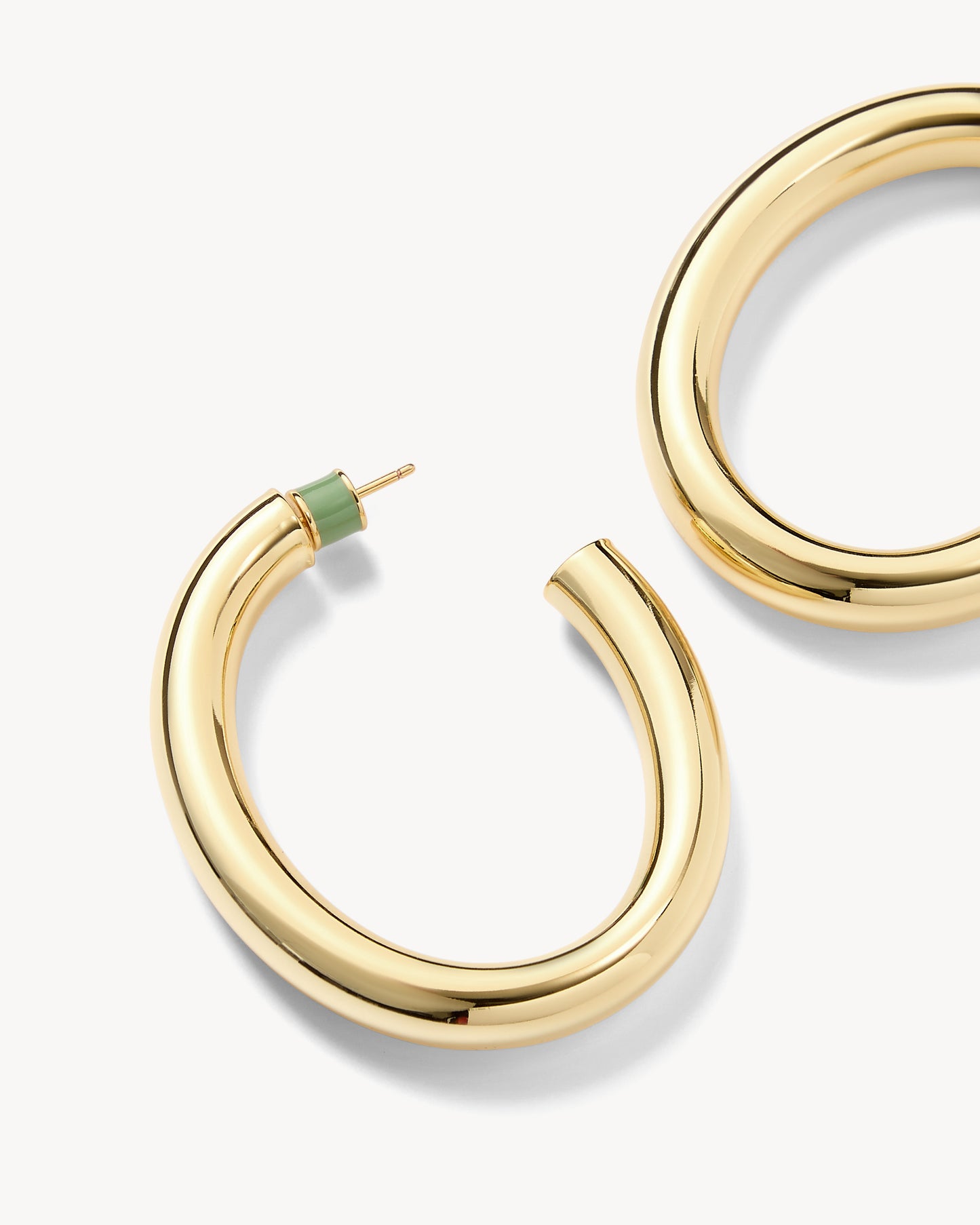 2" Perfect Oval Hoops in Gold