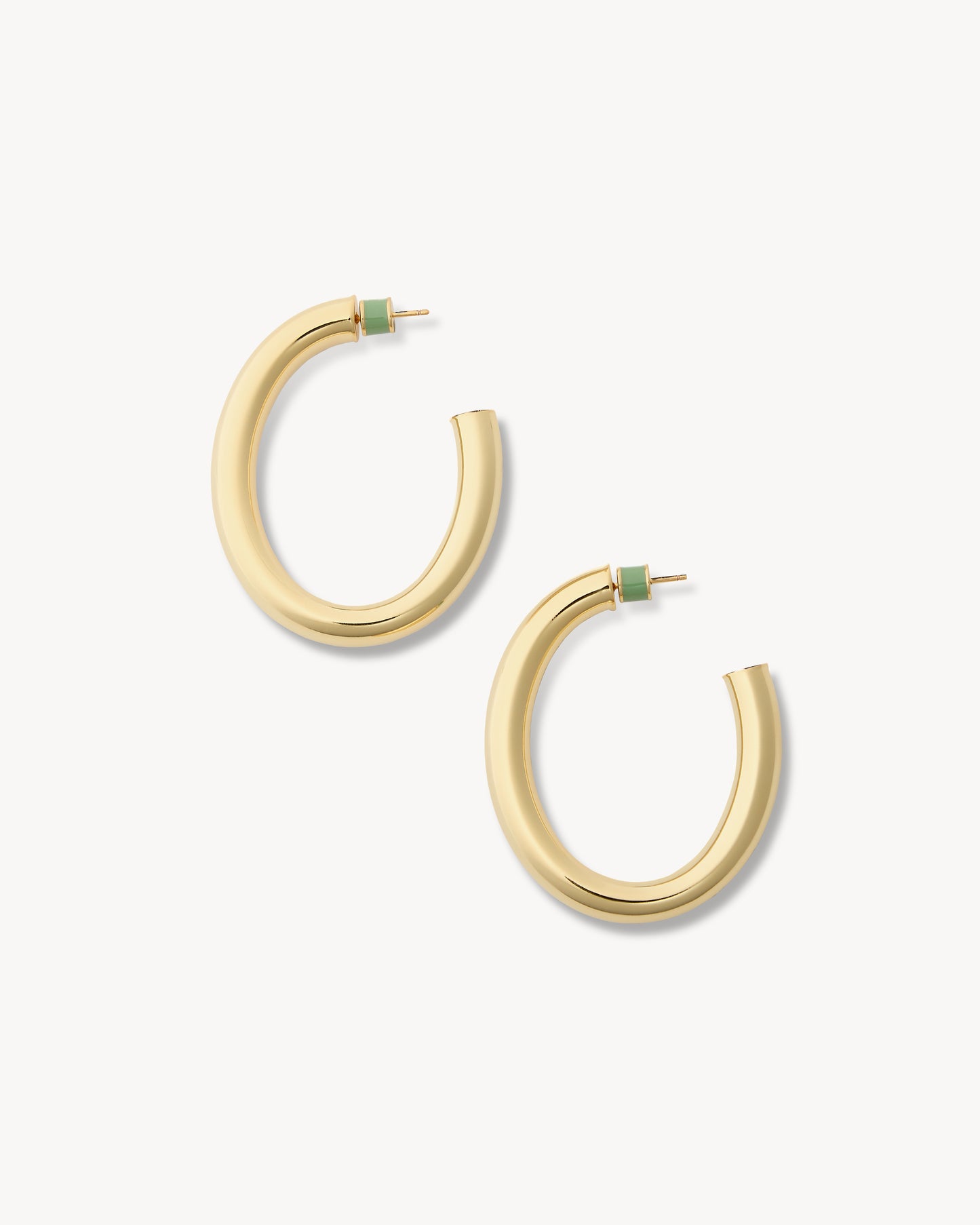 2" Perfect Oval Hoops in Gold