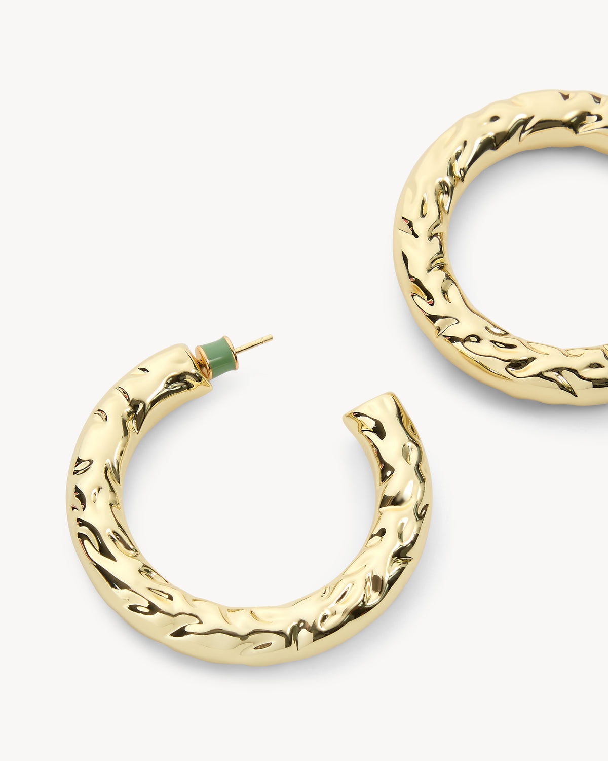 2" Perfect Crunch Hoops in Gold