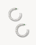 2" Perfect Crunch Hoops in Silver