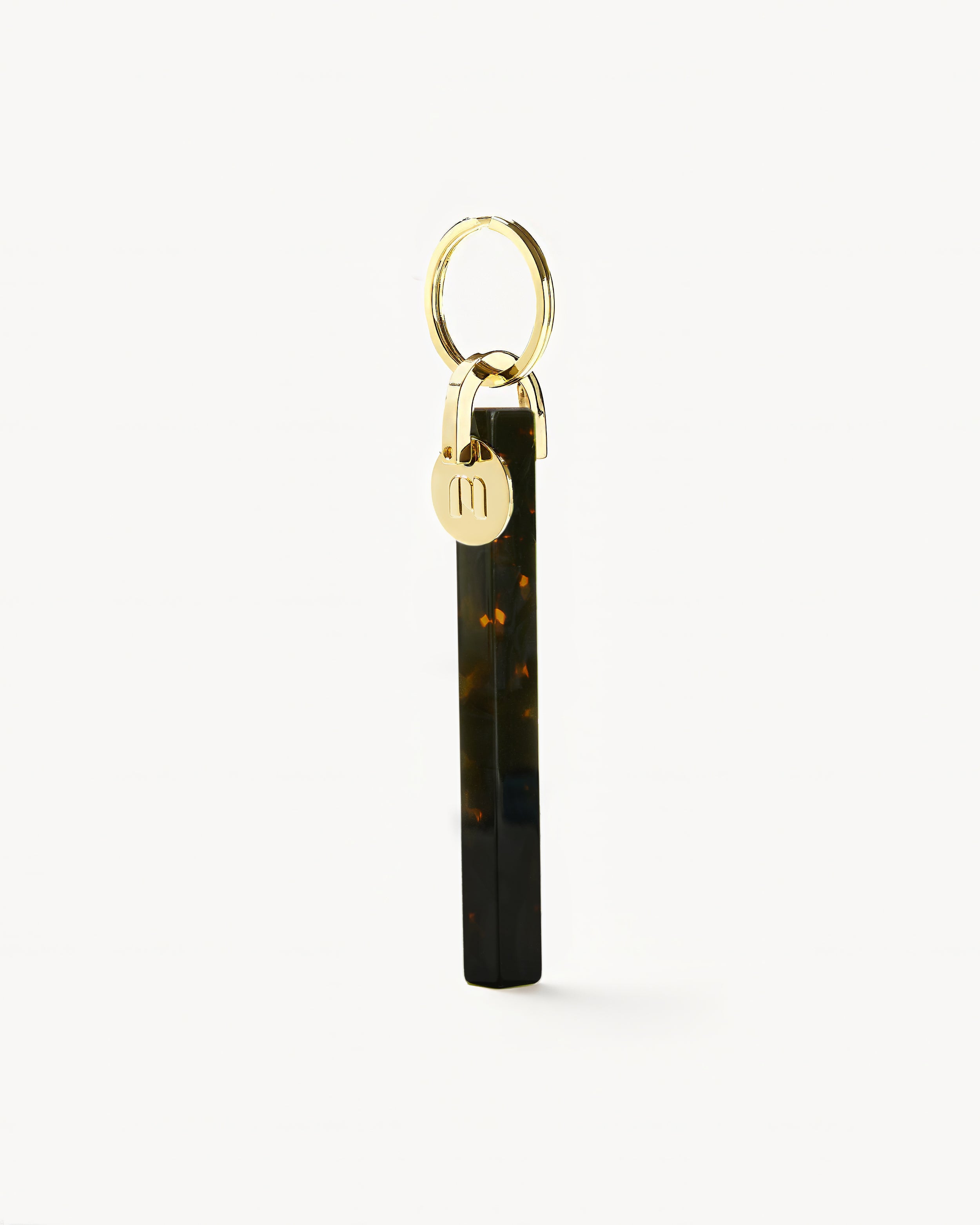 Bar Keychain in Dark Tortoise - Gold – MACHETE