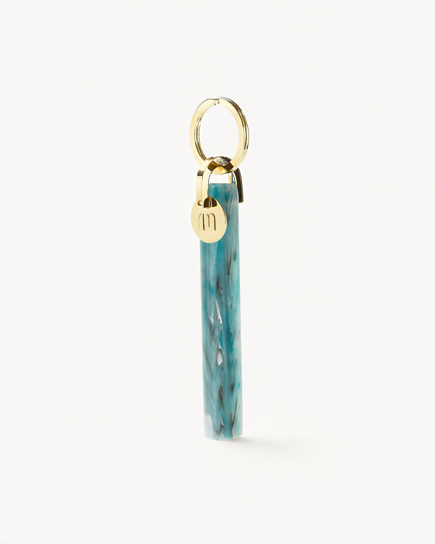 Bar Keychain in Jadeite - Gold