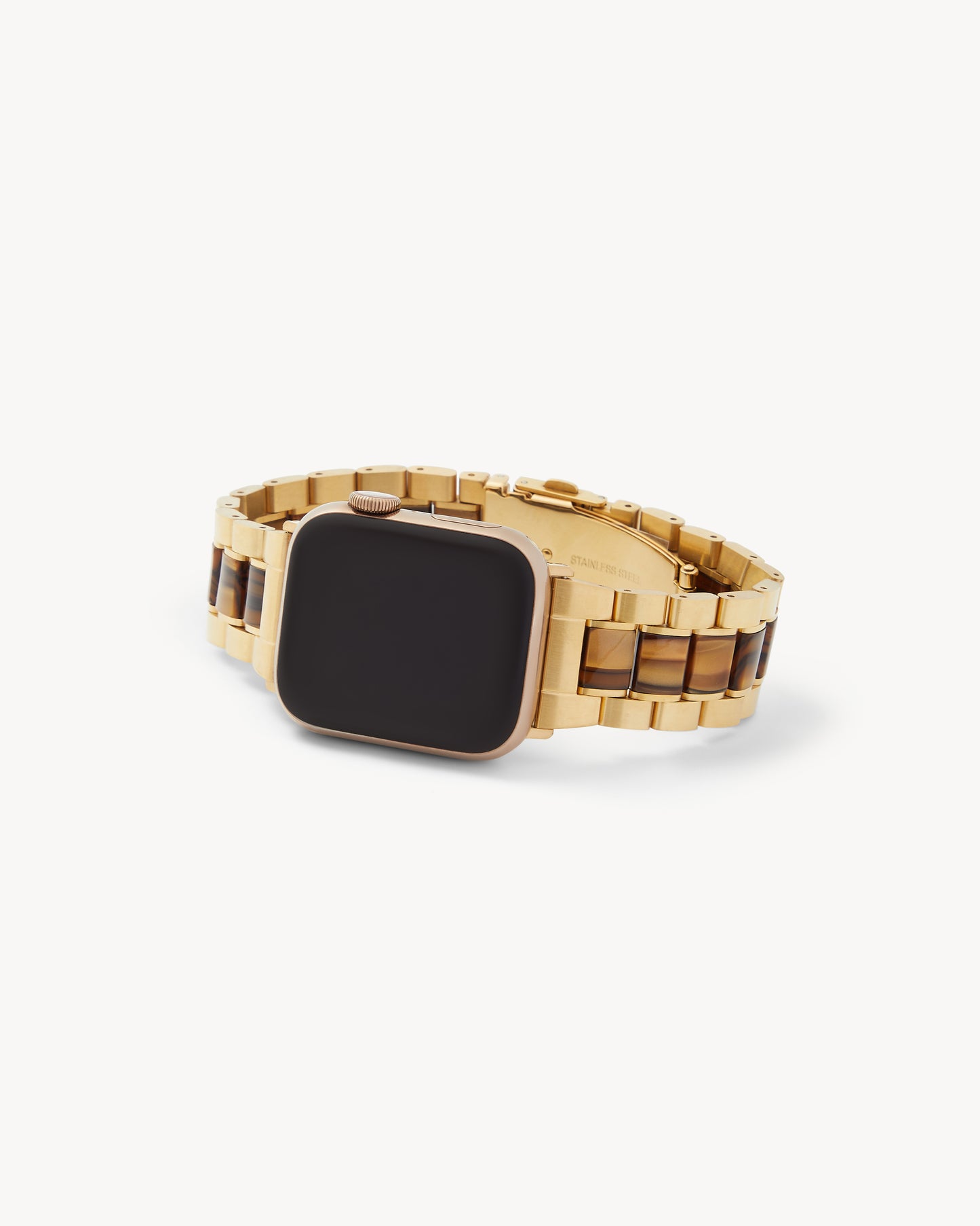 Boyfriend Watch Band in Gold / Tiger's Eye