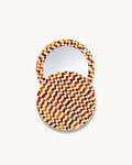 Circle Mirror in Tortoise Checker