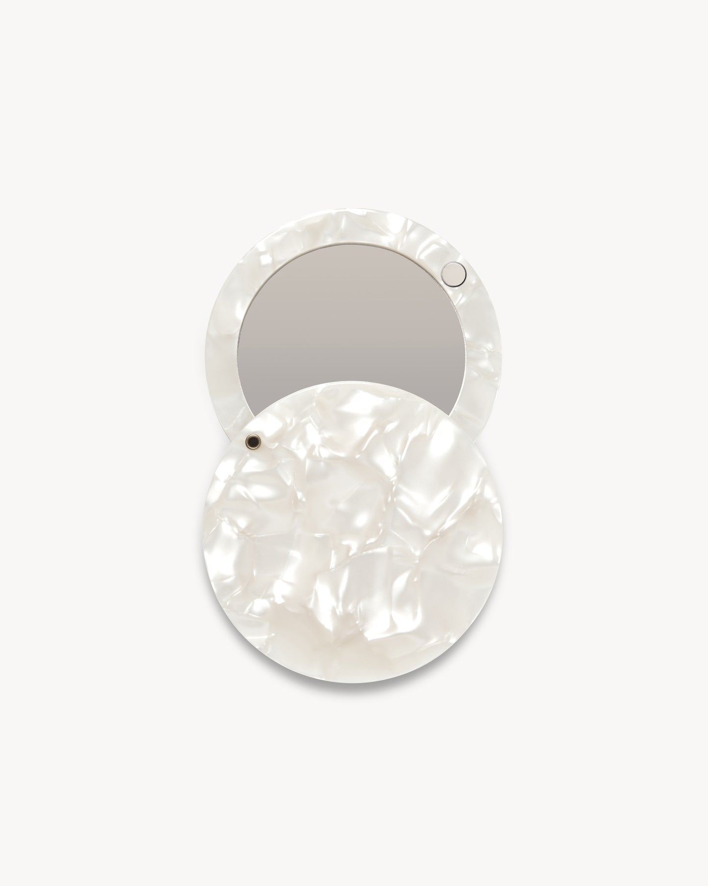 Circle Mirror in White Shell