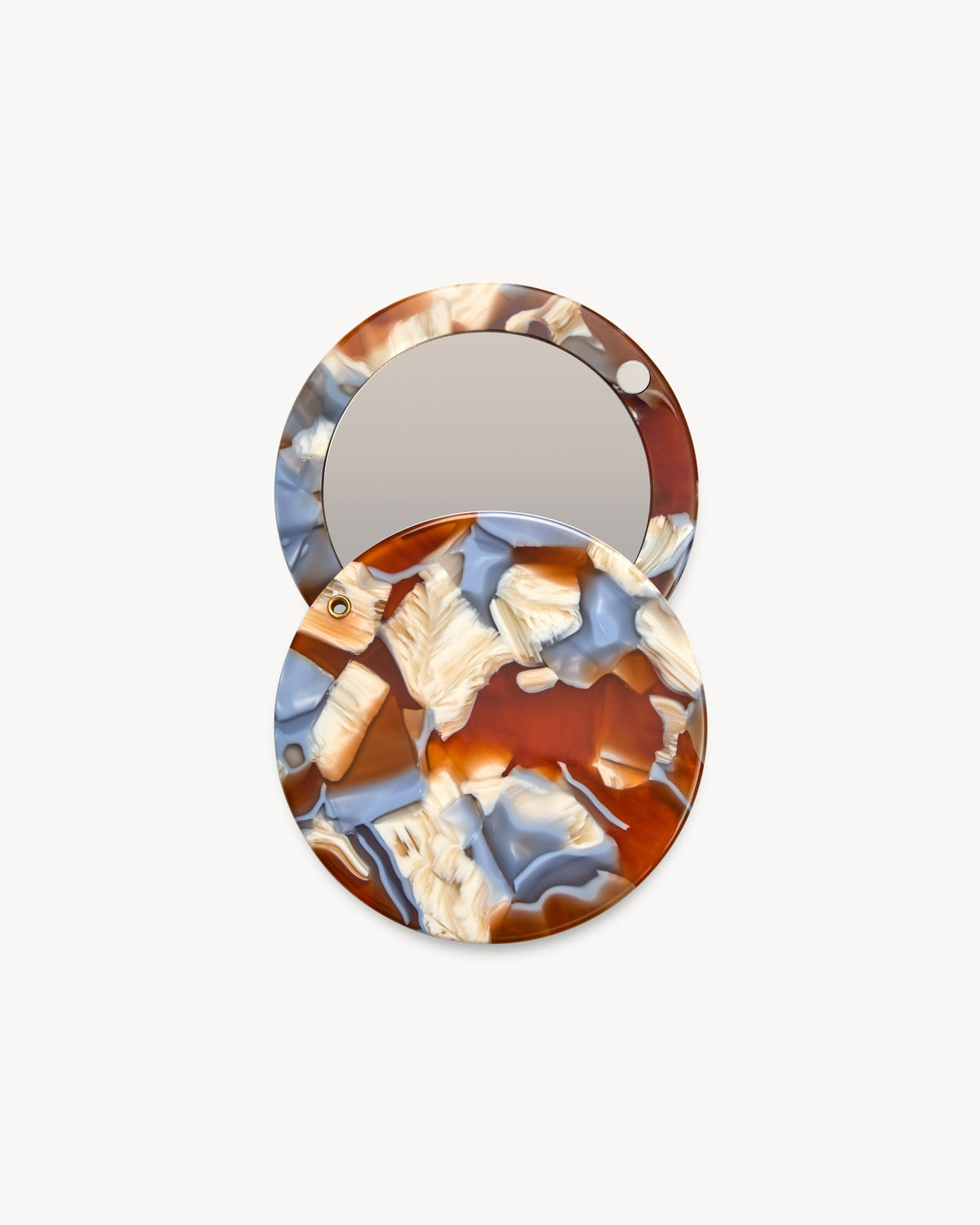Circle Mirror in Blue Roma