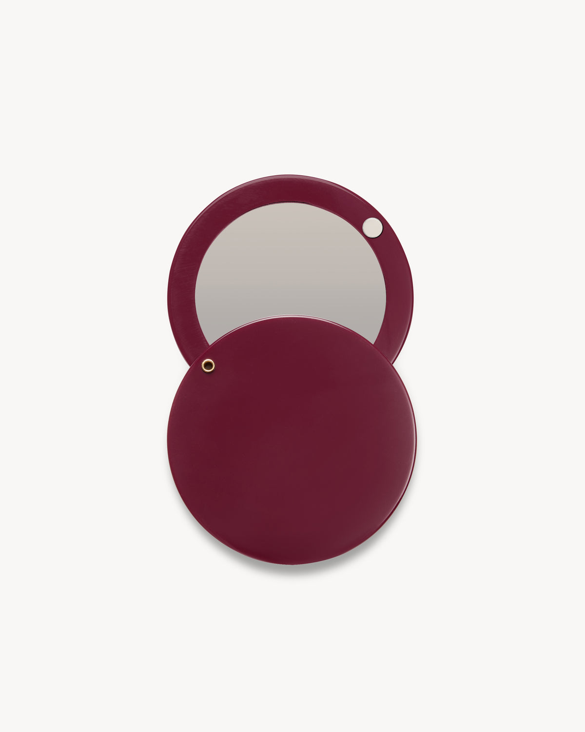 Circle Mirror in Oxblood