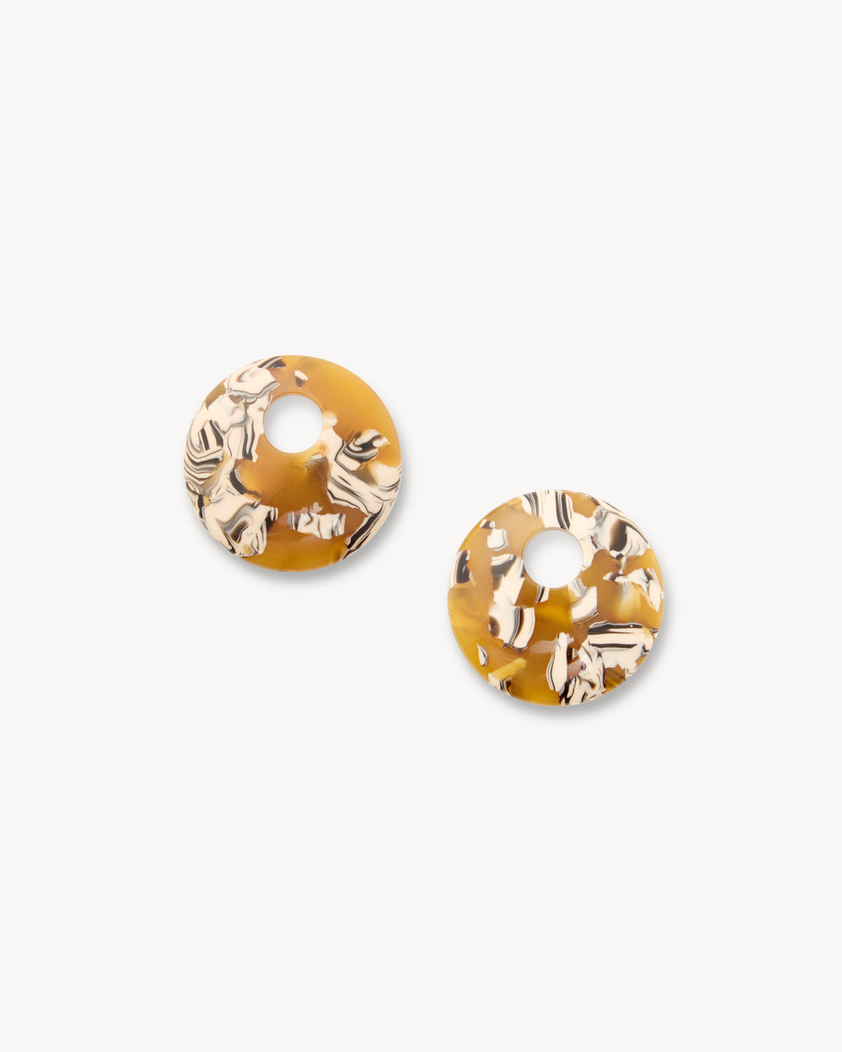Chunky Disc Charms in Calico