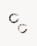 Mini Hoops in Blush Abalone
