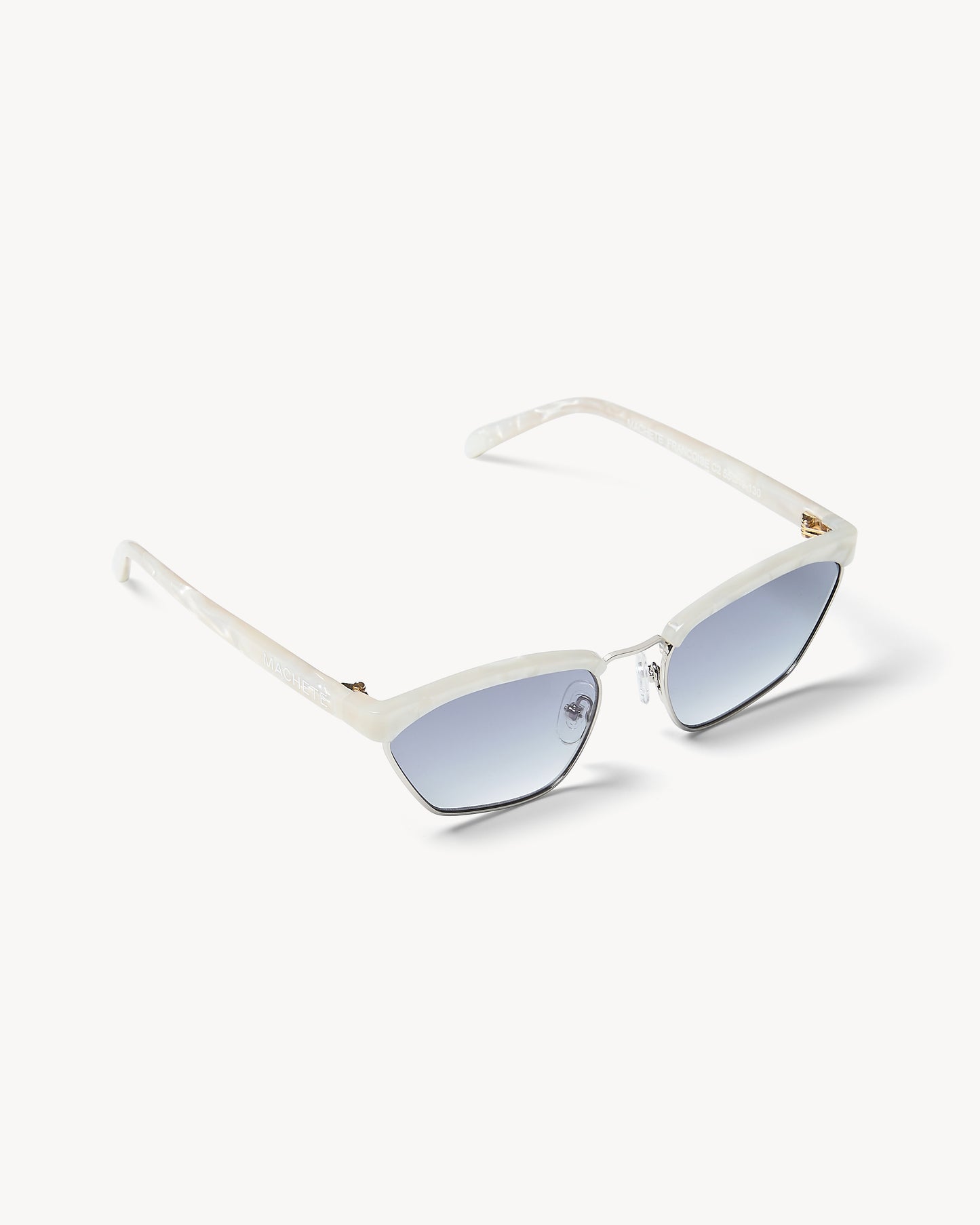 Francoise Sunglasses in White Shell