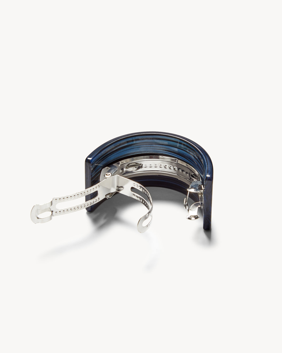 French Pony Barrette in Indigo