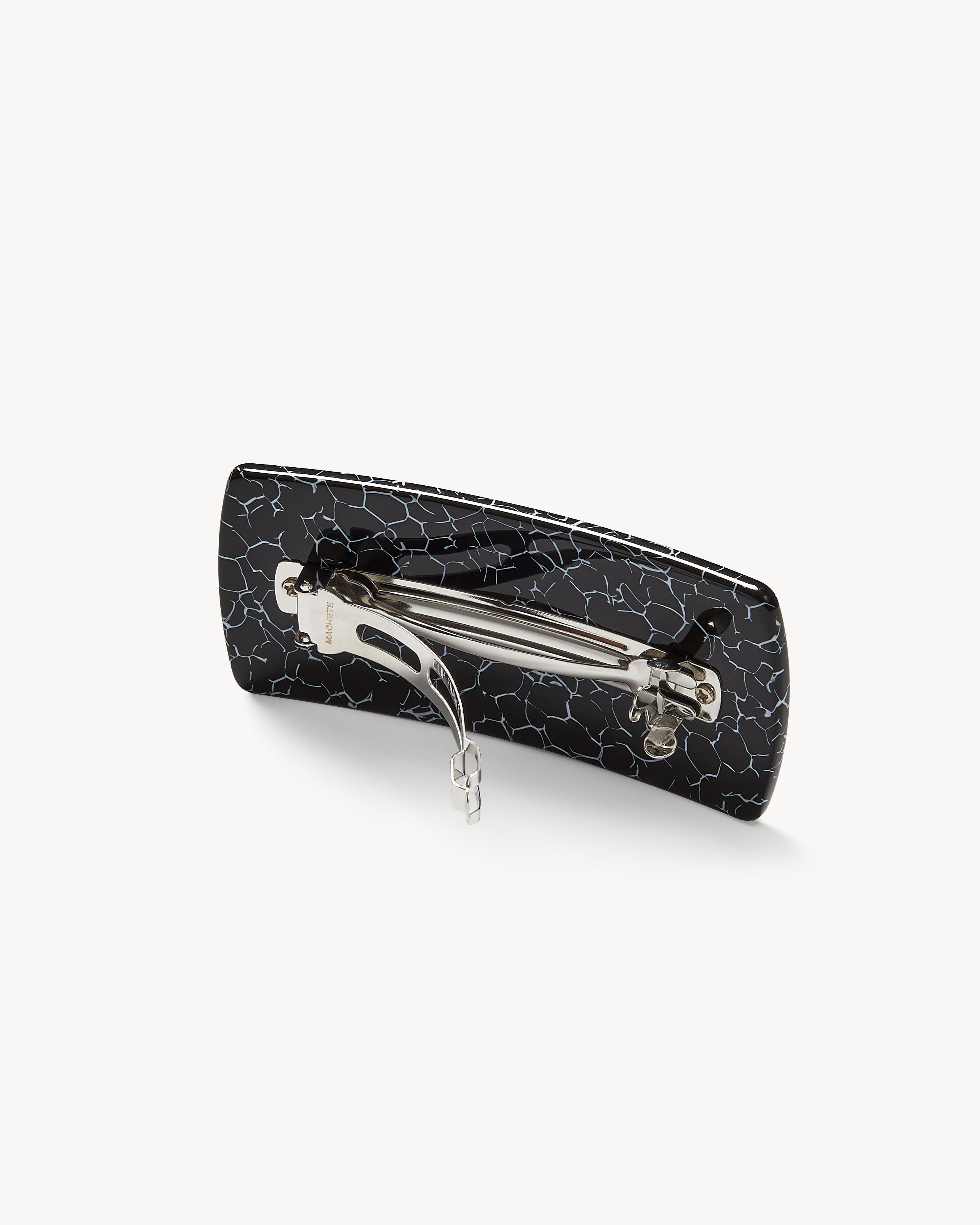 Jumbo Box Barrette in Black Marble – MACHETE