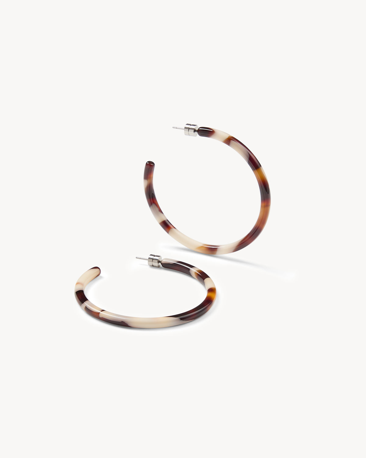 Large Hoops in Mocha