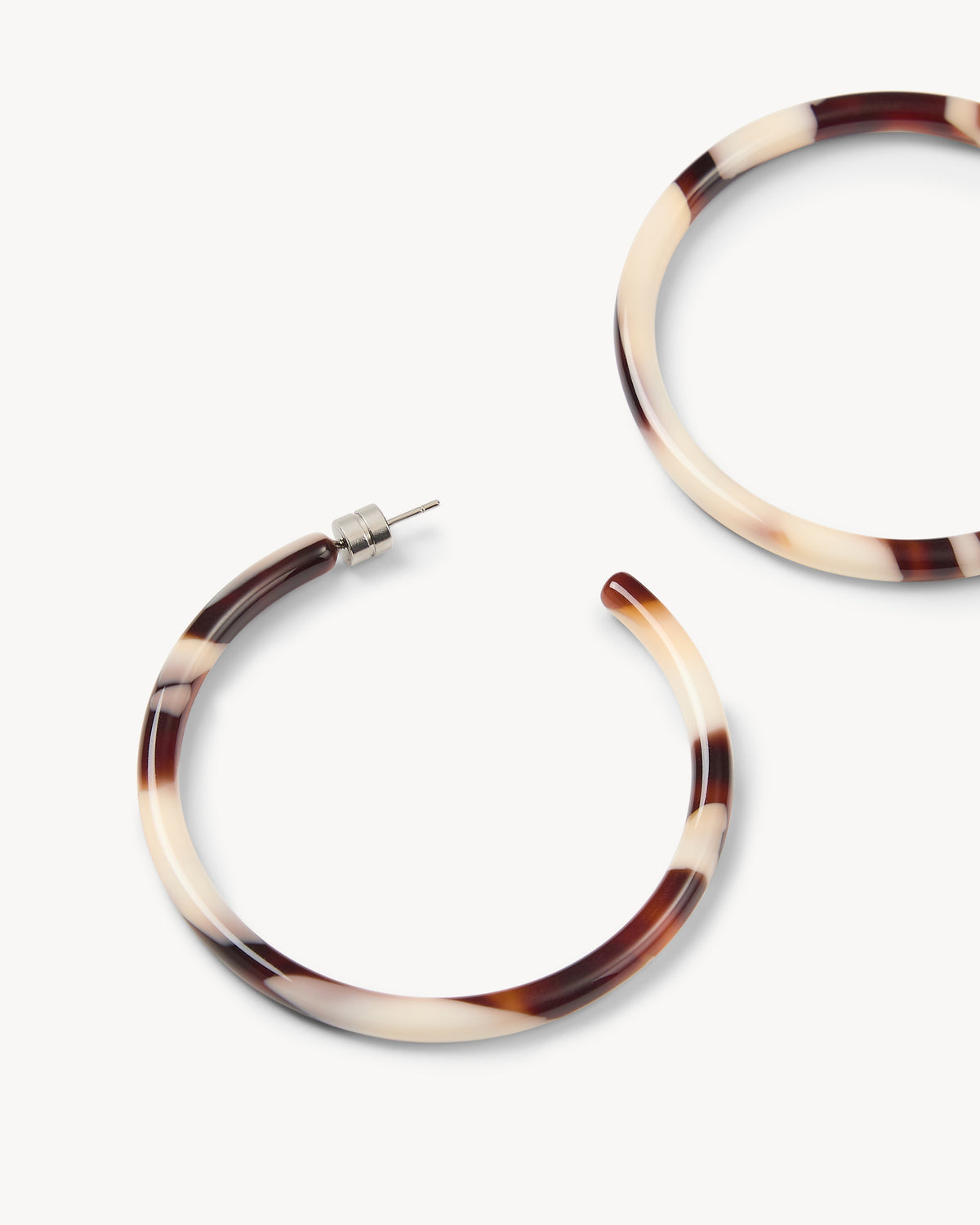 Large Hoops in Mocha
