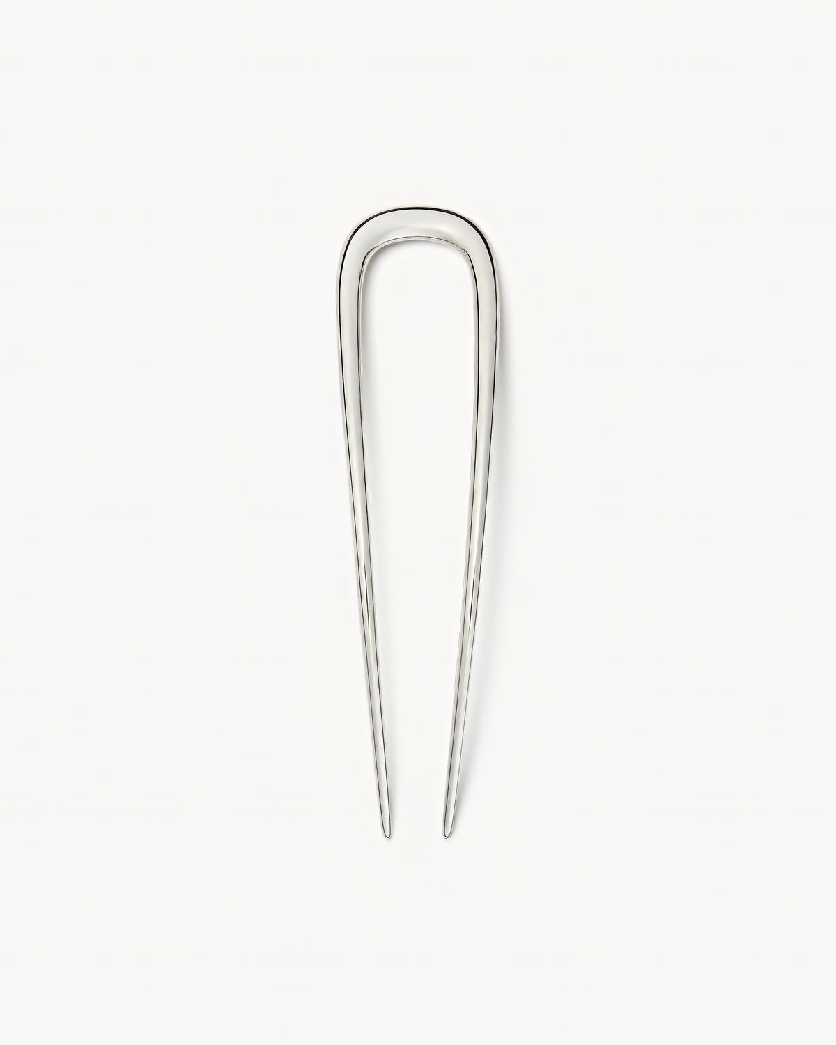 Midi French Hair Pin in Silver