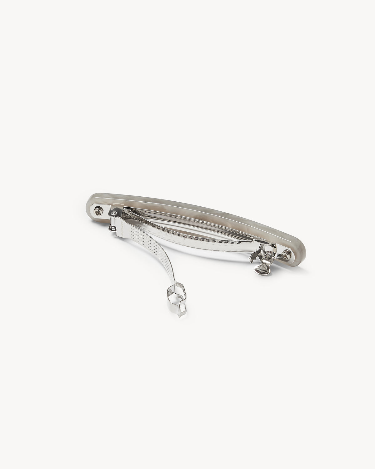 Midi Paris Barrette in Grey Shell