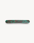 Midi Paris Barrette in Green & Black