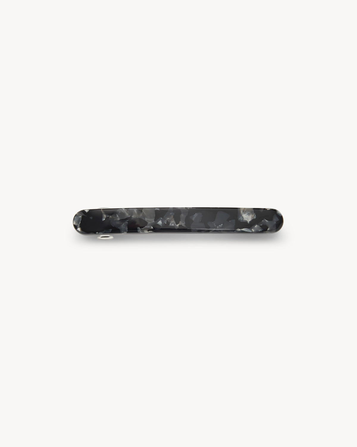 Midi Paris Barrette in Black Mica