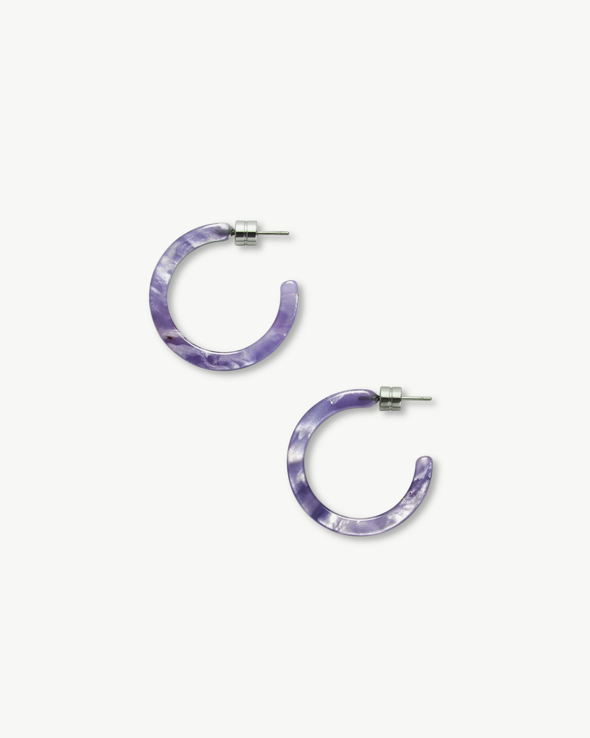 Mini Hoops in Cosmic Violet