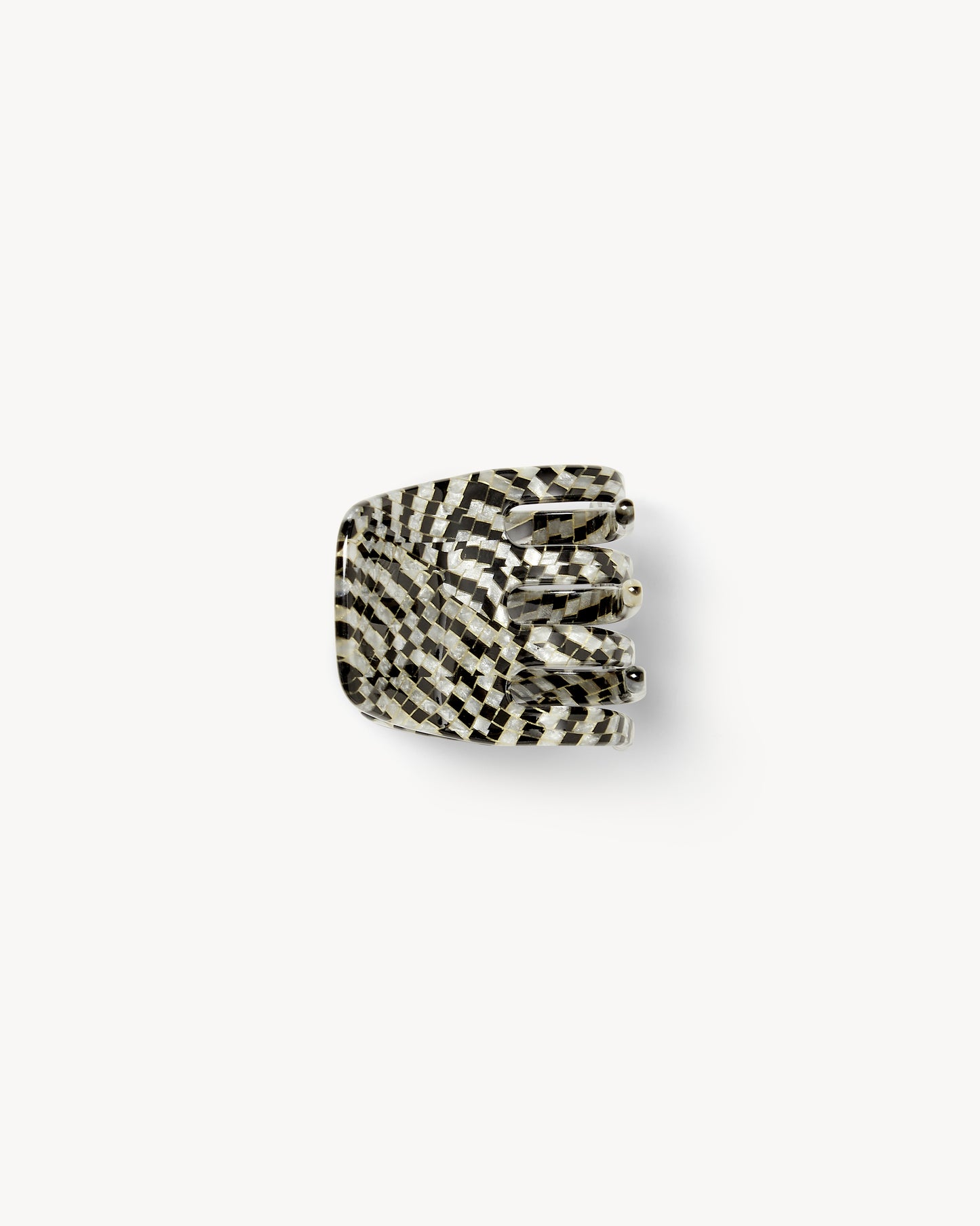 Mini Claw in Perle Noir