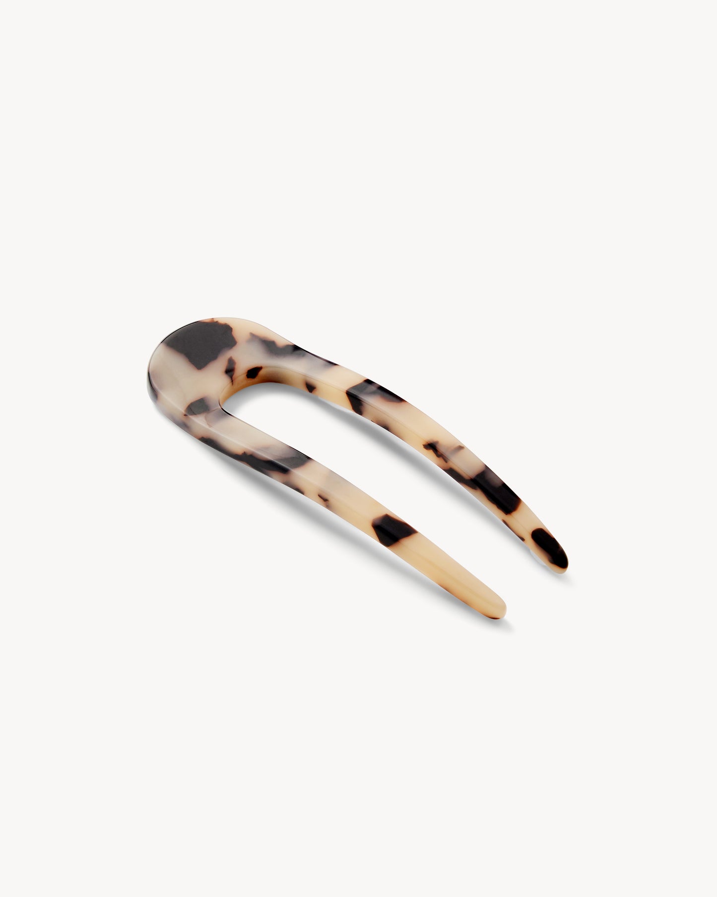 Mini French Hair Pin in Blonde Tortoise